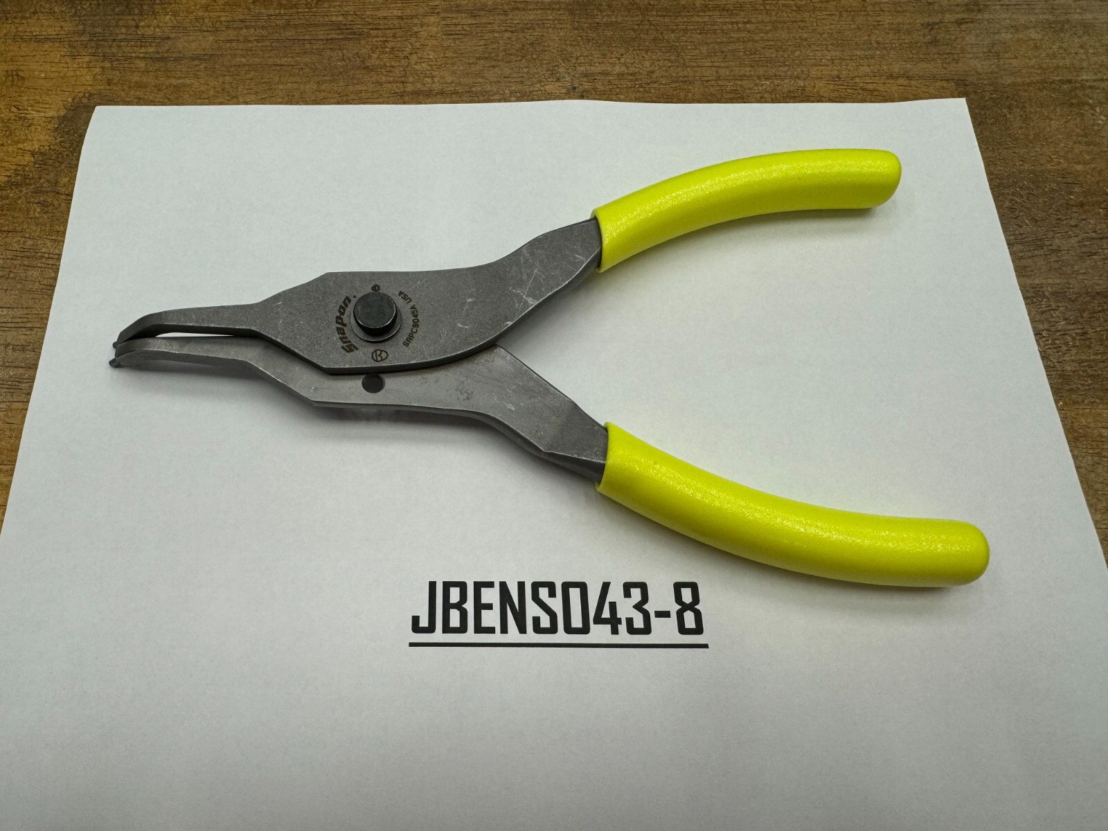 Snap-on Tools USA NEW HI-VIZ 45° Tip .090 Snap Ring Pliers SRPC9045AHV