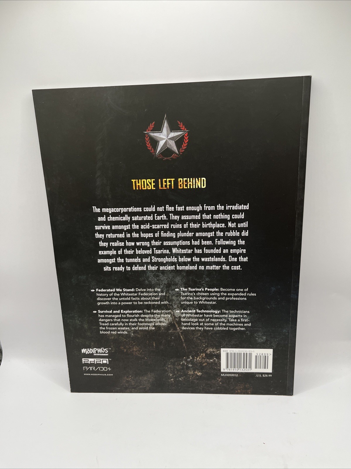 Mutant Chronicles Whitestar Source Book 3rd Edition Modiphius 2D20 RPG Gaming