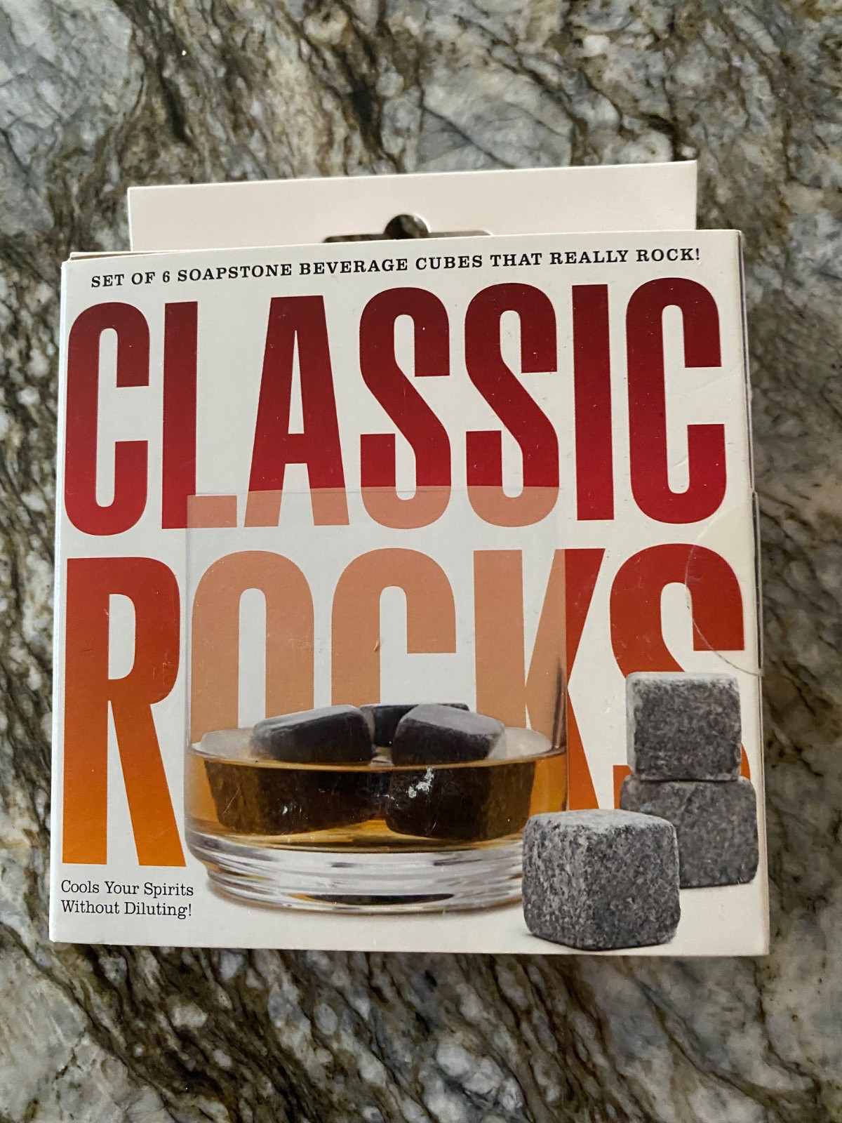 NEW Classic Rocks Soapstone Beverage Cubes Set of 6