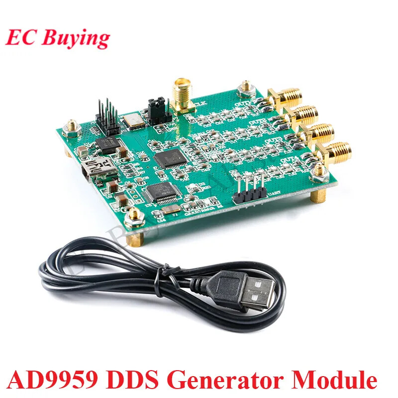 AD9959 RF Signal Generator,4 Channels DDS Module, AT Instruction Output AM Board