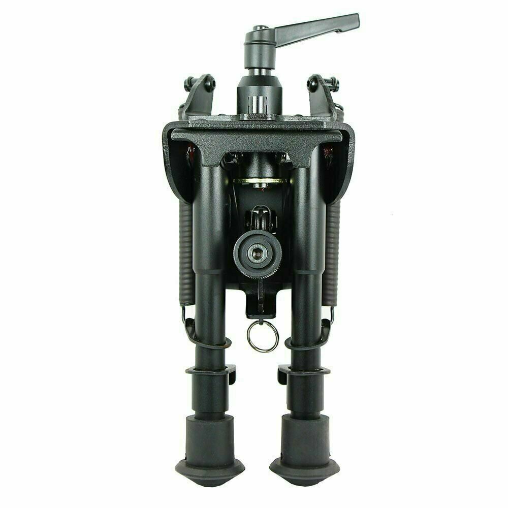 Pivot/Rotating Bipod 6" to 9" with Adjustable Leg with spring return for hunting