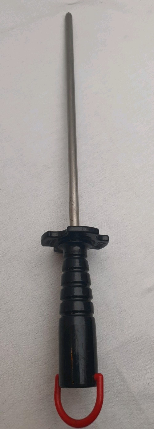 DMT 12" Diamond Sharpening Steel Tool with Black Handle - Fine