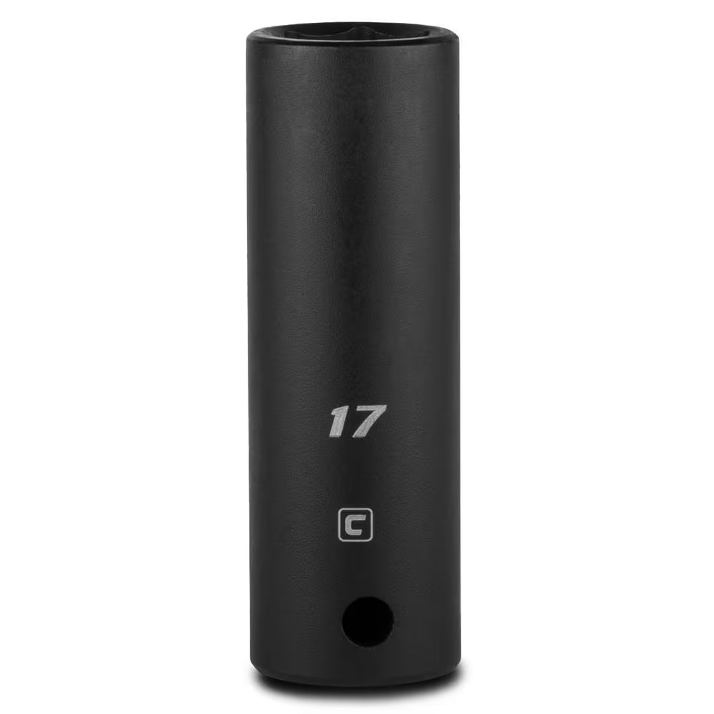 1/2 In. Drive 17 Mm 6-Point Metric Deep Impact Socket
