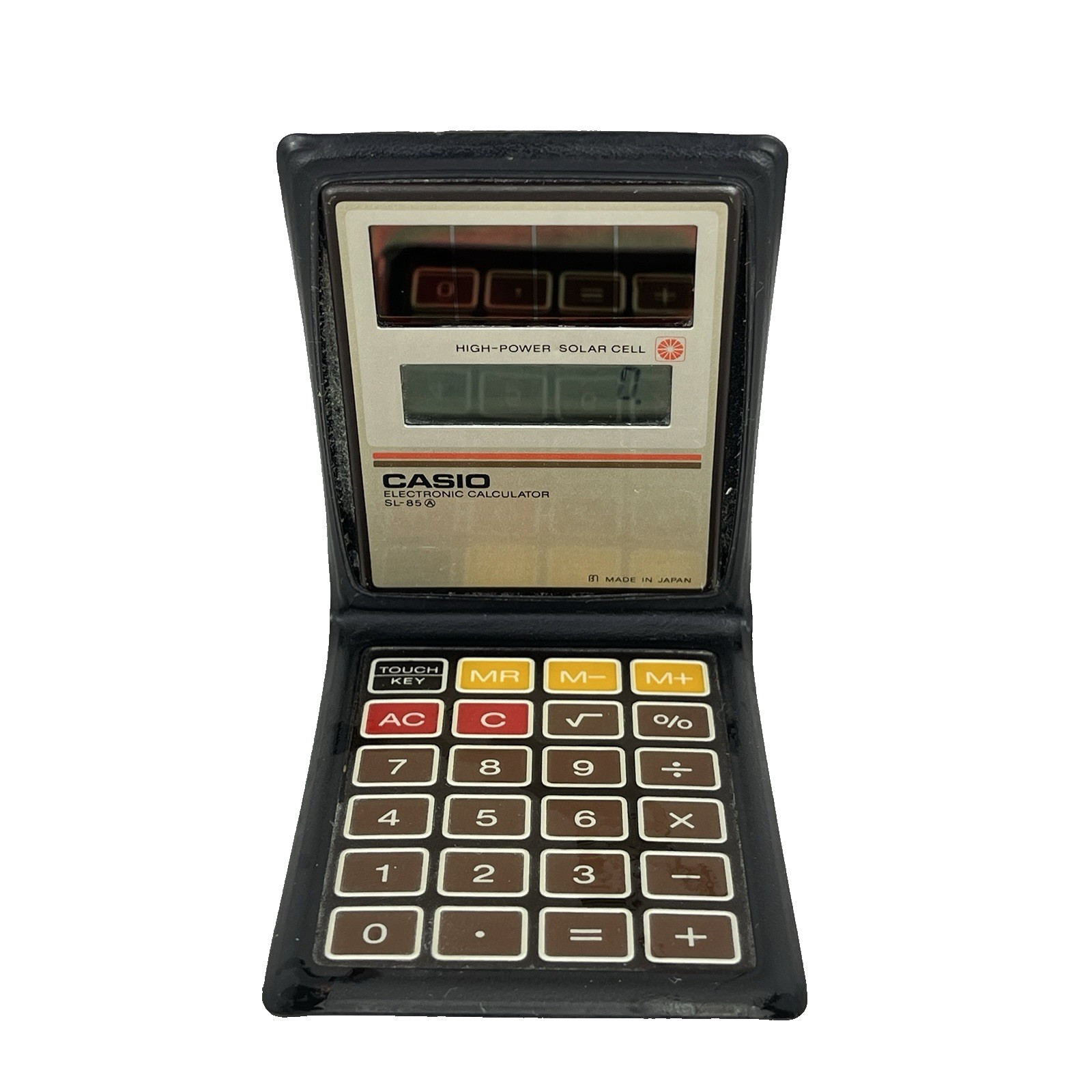 Vintage Casio SL-85 Solar Calculator Made in Japan w/ Case | Tested