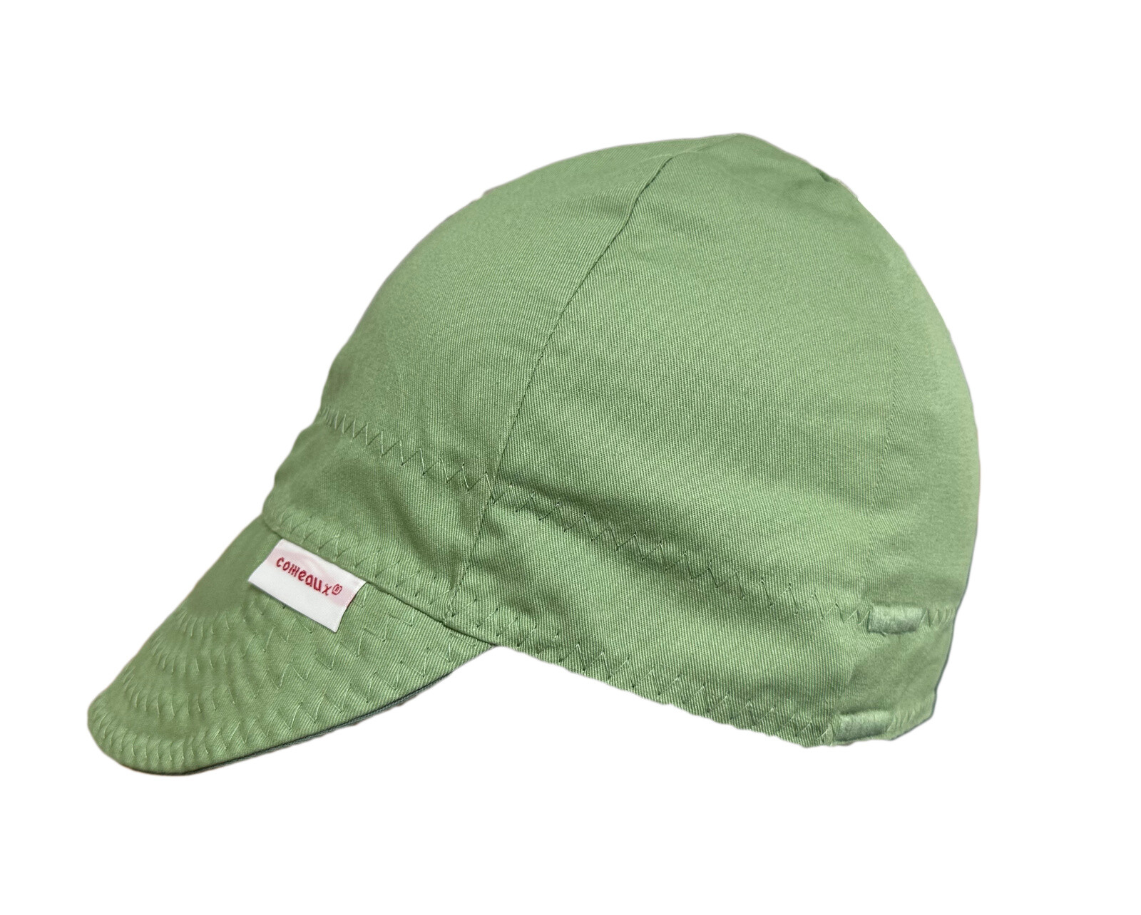 NWT Welding Cap Welders Hat Comeaux Caps Solid OLIVE GREEN Reversible 2000 Sized