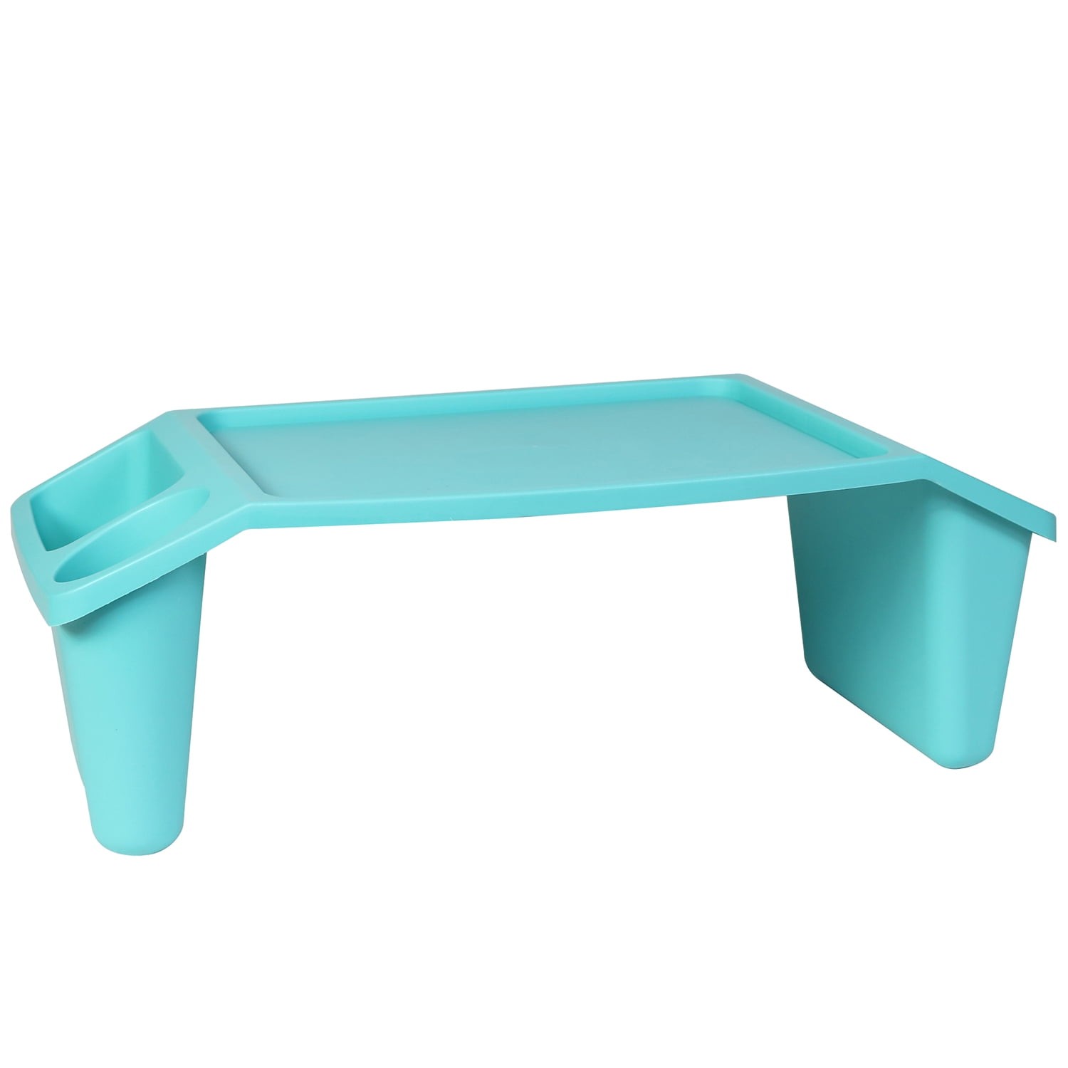 17.9" Cushioned Lap Desk with Storage Compartment Teal Portable