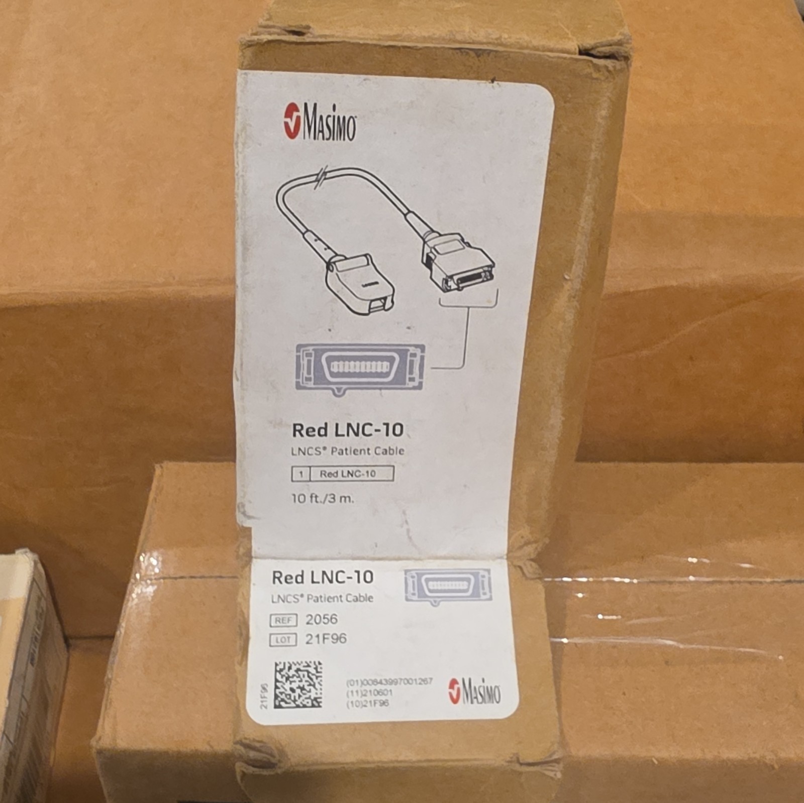 Masimo Red LNC-10 LNC-S Patient Cable 10 ft / 3 m, REF 2056 (MPN 2056)