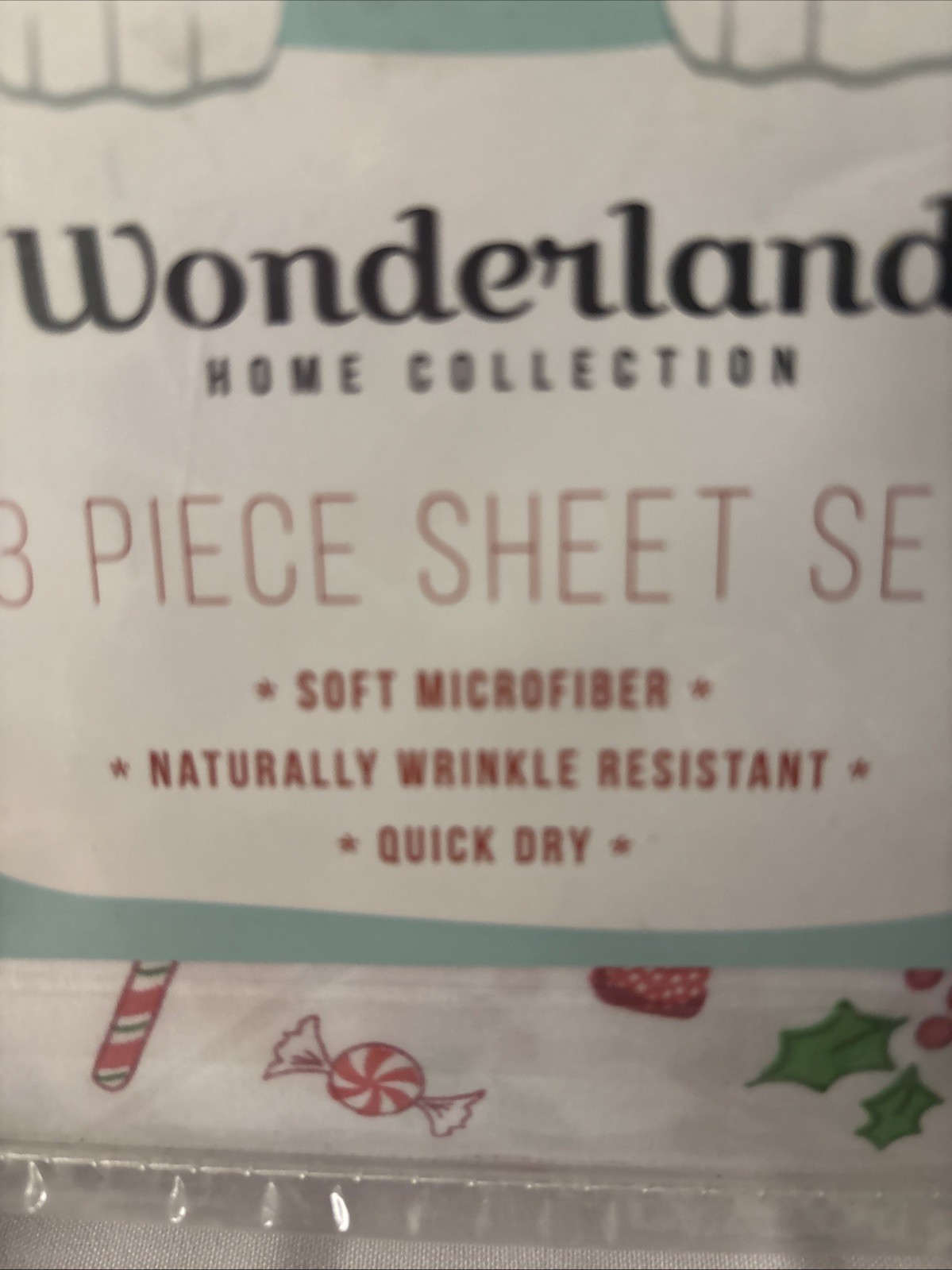 Wonderland 3 Piece Sheet Set Christmas