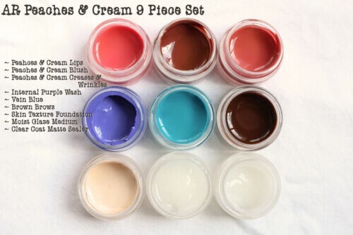 AuThEnTiC ReBoRn HeAt SeT PeACHeS & CrEAM 9 PaiNt SeT ~ REBORN DOLL SUPPLIES