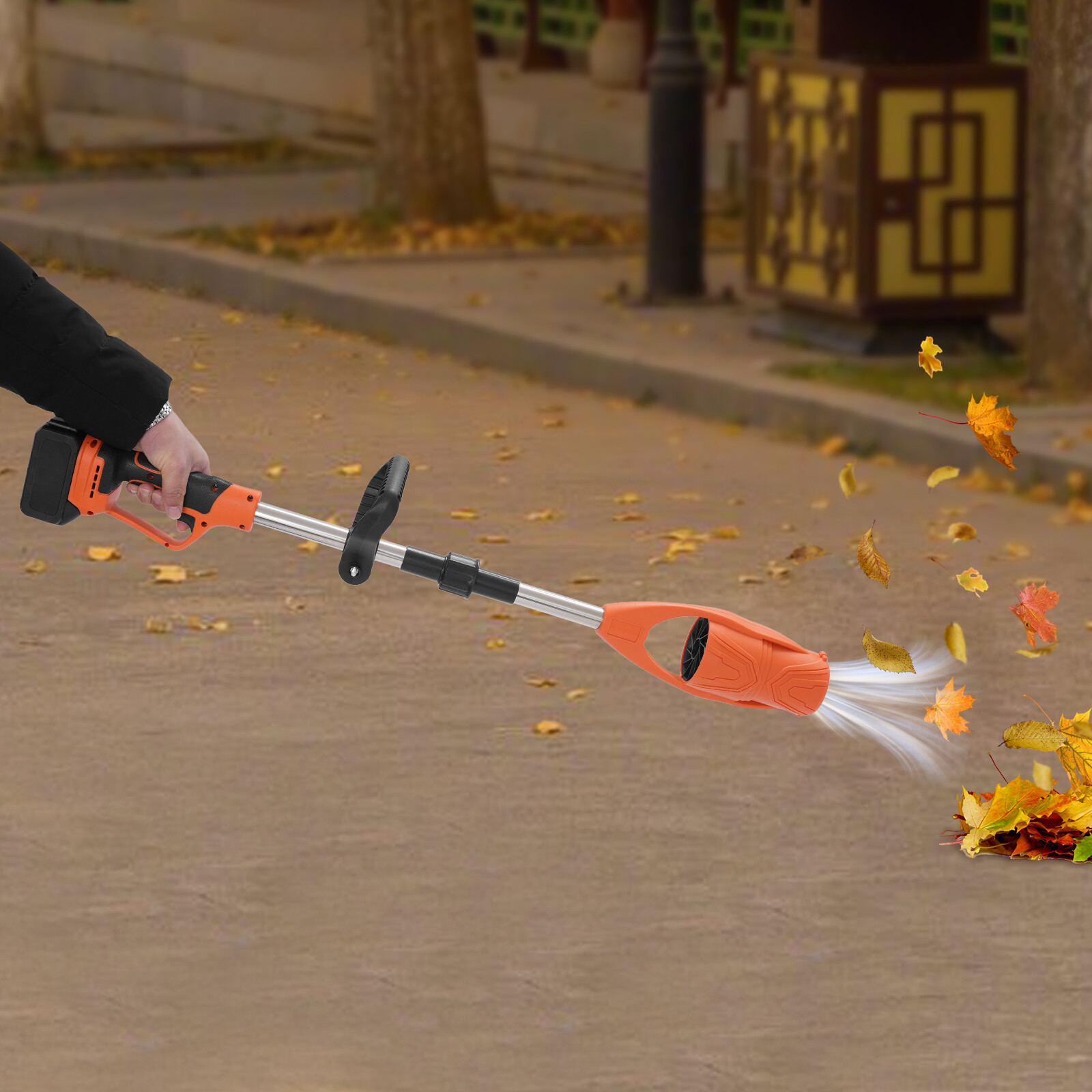 Cordless Leaf Blower, Lithium Battery Powered Leaf Blower, Electric Leaf Blower