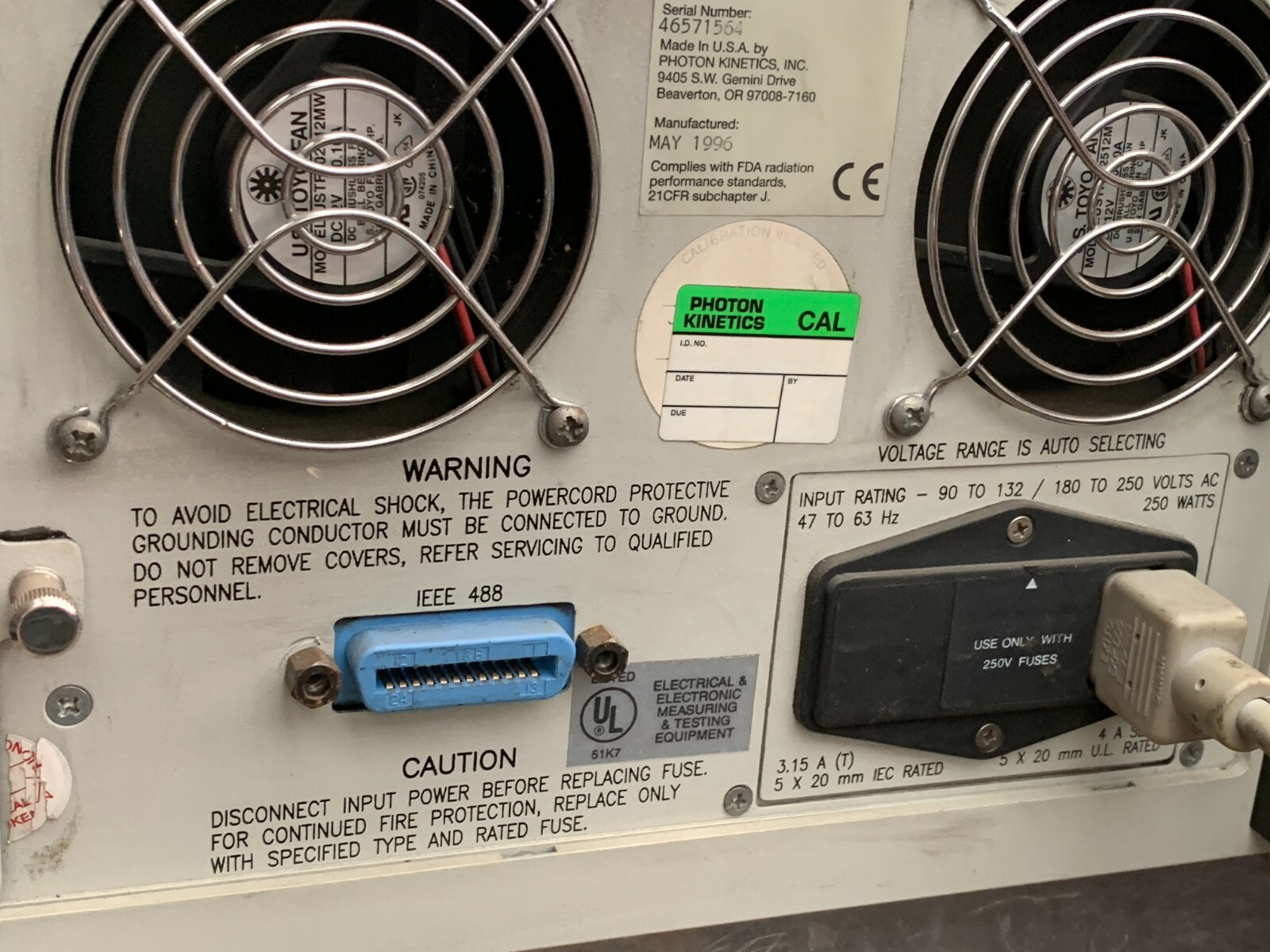Photon Kinetics Model 6500 OTDR - 662SA Rev A - Tested
