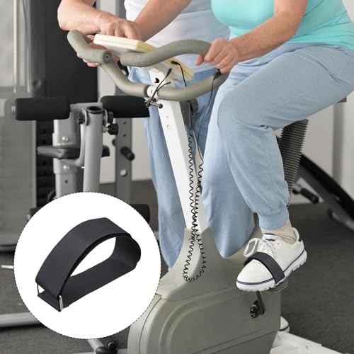 6 Pack Ellipse Leg Exerciser Machine Pedal Straps, Adjustable Pedal Straps for