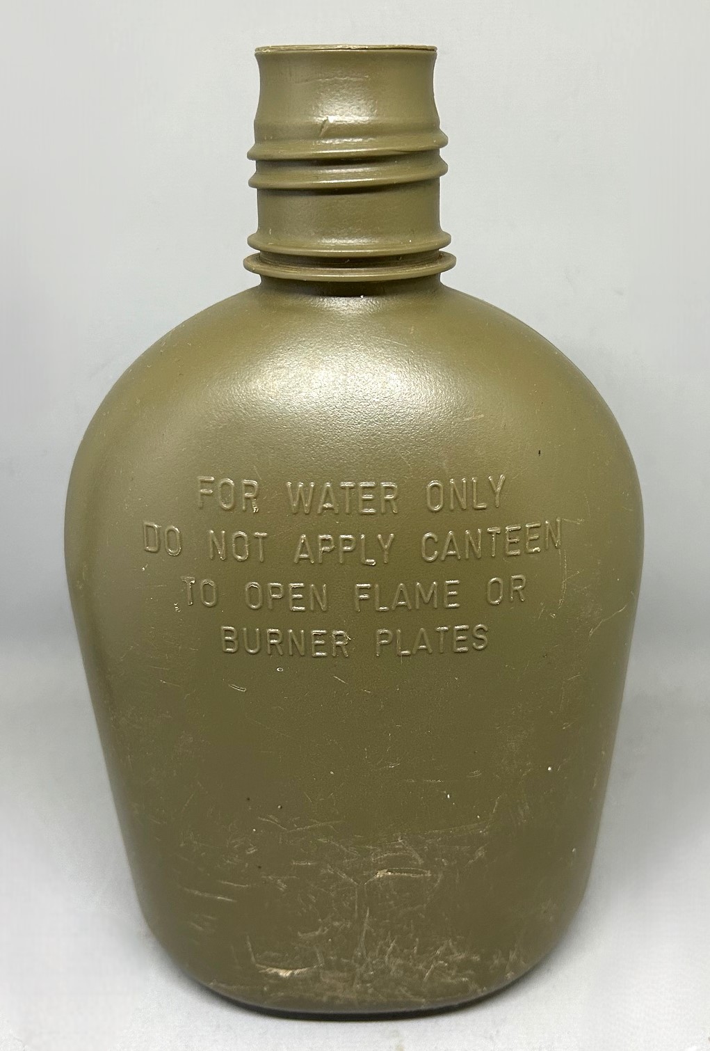US Army Military 1 Qt. Water Canteen without Lid - 8465-01-115-0026 - OD Green