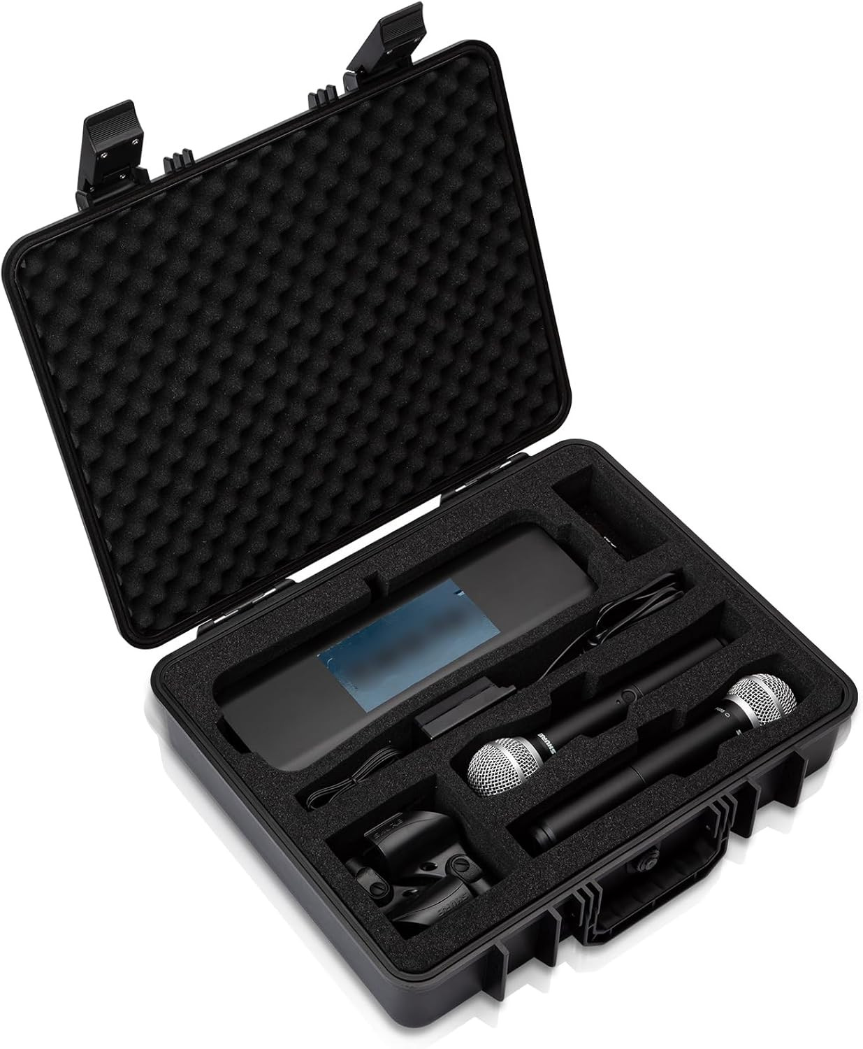 CASE ONLY, Wireless Mic - Hard Shell Case for Shure BLX288/SM58/PG58/BETA58A