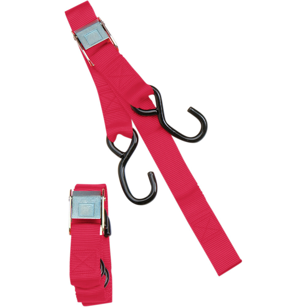 Parts Unlimited 1" Tie Dow - Built In Assist - Red | 3920-0072