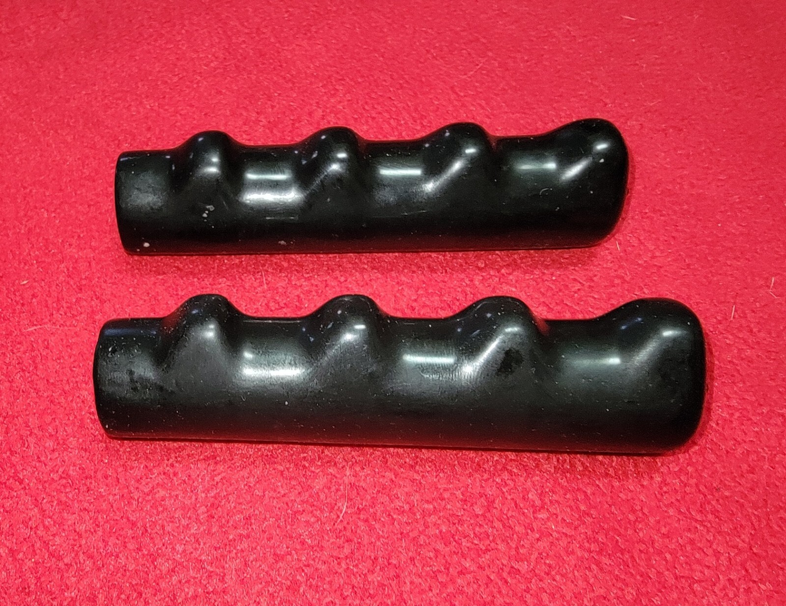 2 Wheelchair Black Smooth Hand Grips Molded  - 7/8" X  4.5 Inches Long