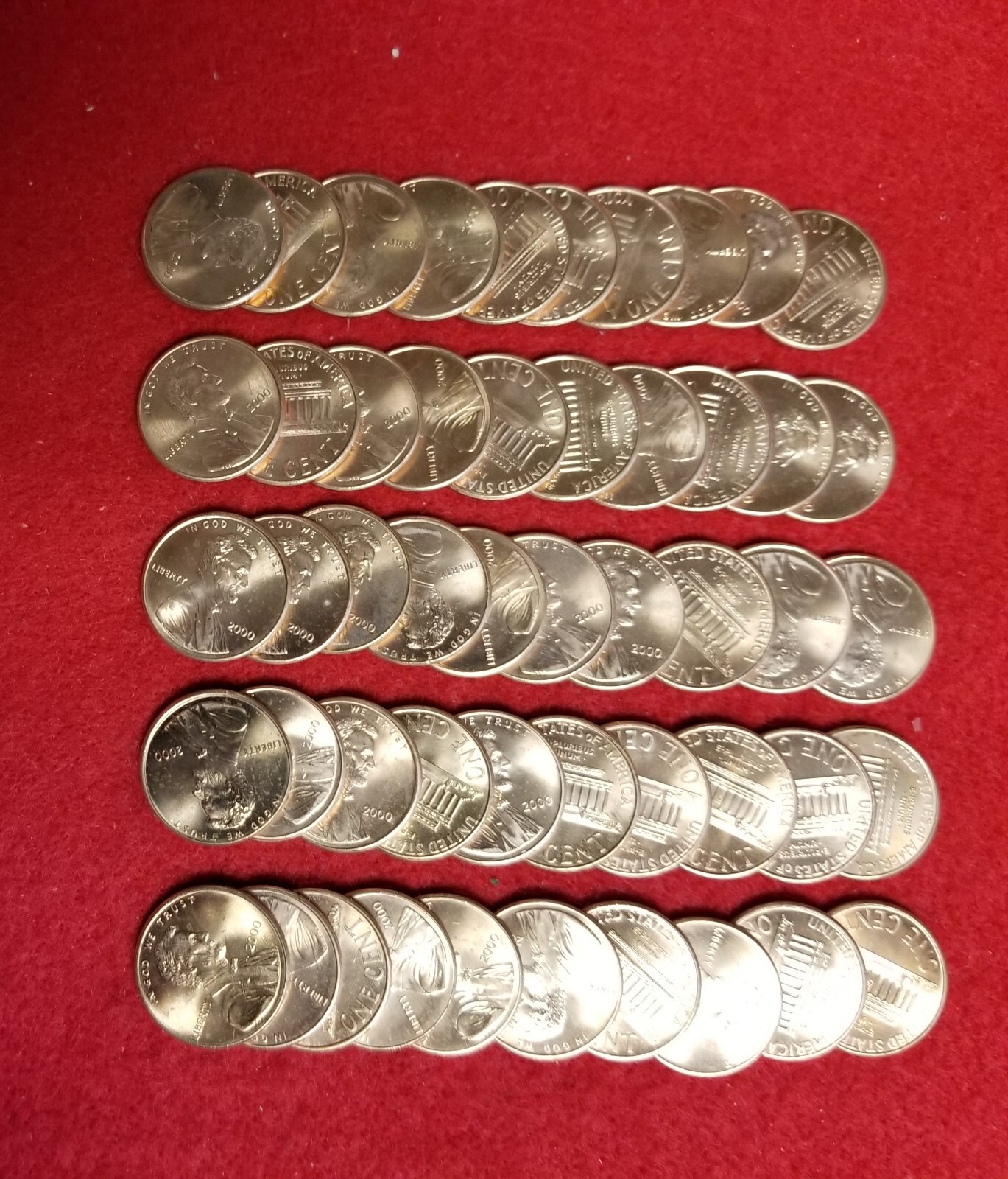 2000-P Lincoln Memorial Cent Roll  *GEM BRILLIANT UNCIRCULATED CONDITION*
