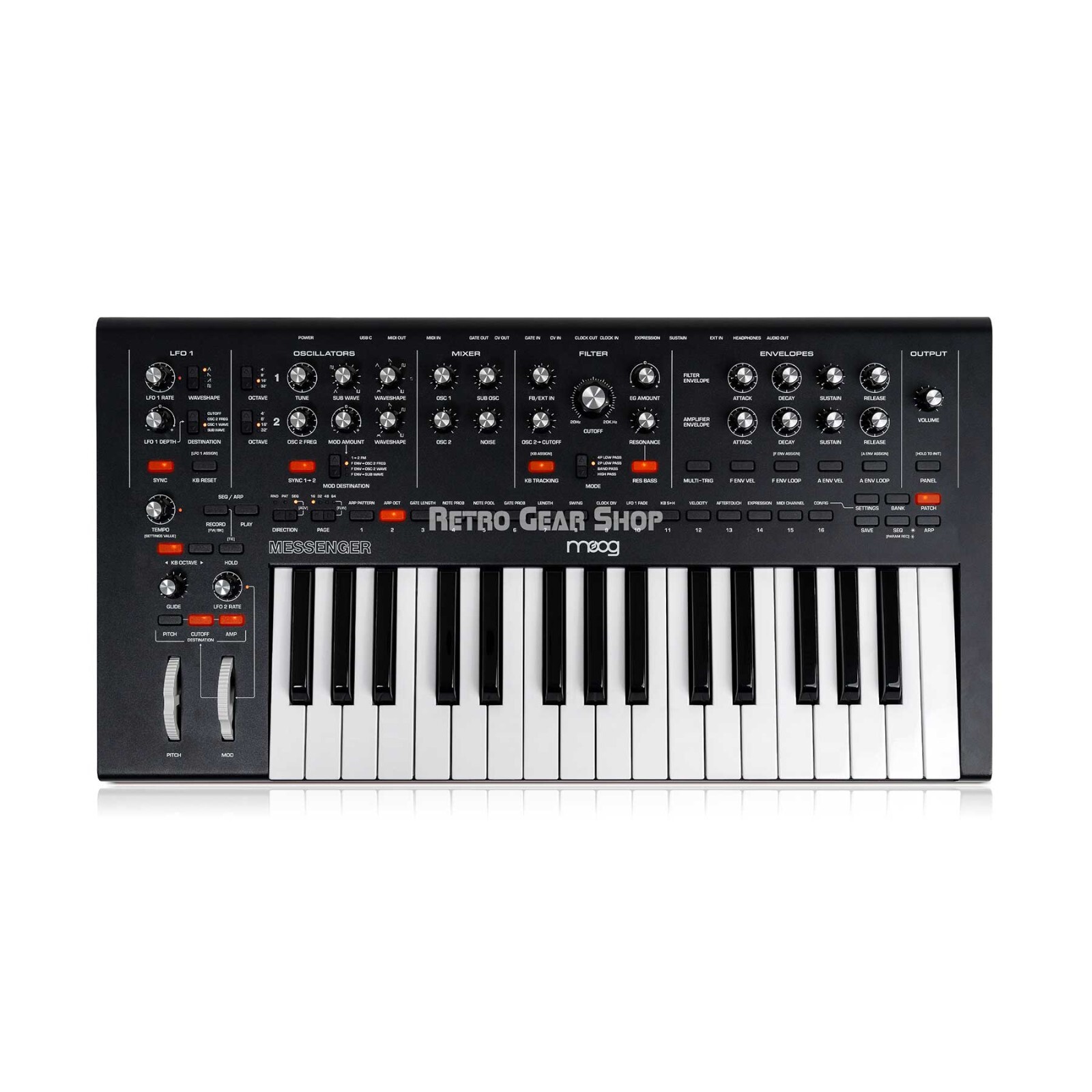 Moog Messenger Monophonic Analog Keyboard Synthesizer