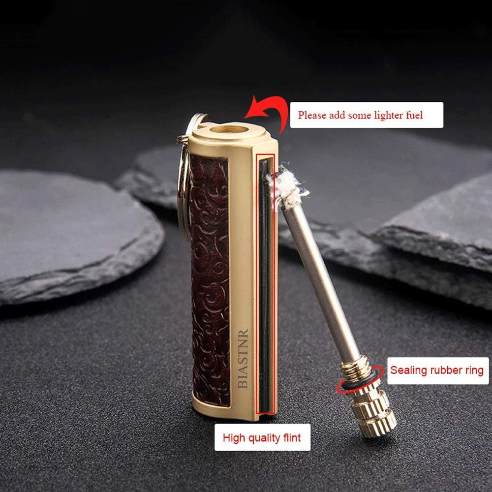 Permanent Match,Keychain Matchstick Fire Starter Immortal Lighter,Flint Match