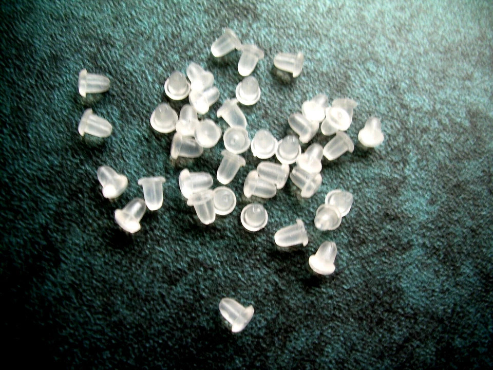 200 pc Earring Soft Backs Stoppers Replacement for Studs or Secure Hook Earring