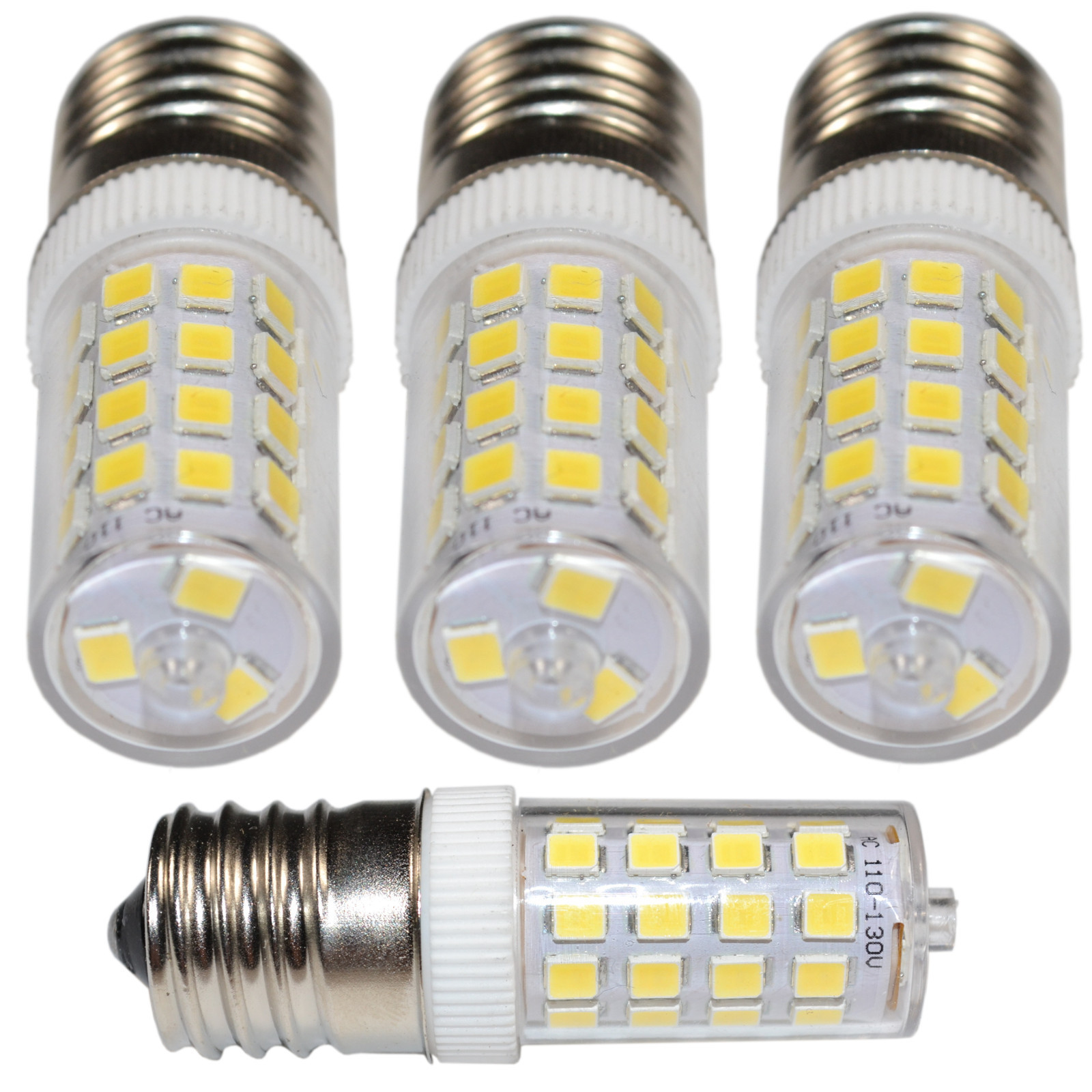 4-Pack 110V E17 Dimmable LED Light Bulb Cool White for GE WB36X10003 Replacement
