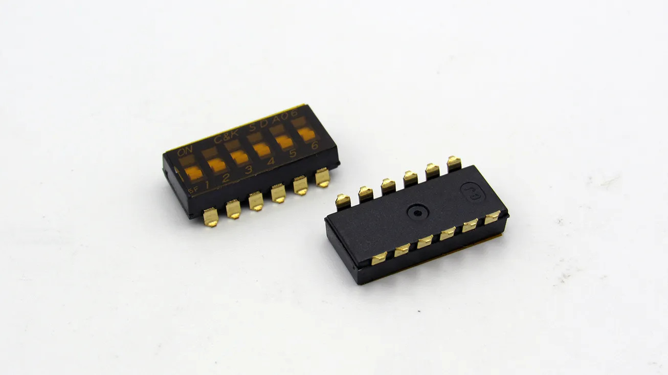 SDA06H0SB C & K DIP Switches/SIP Switches FLUSH ACT 6 POS (10/PK)