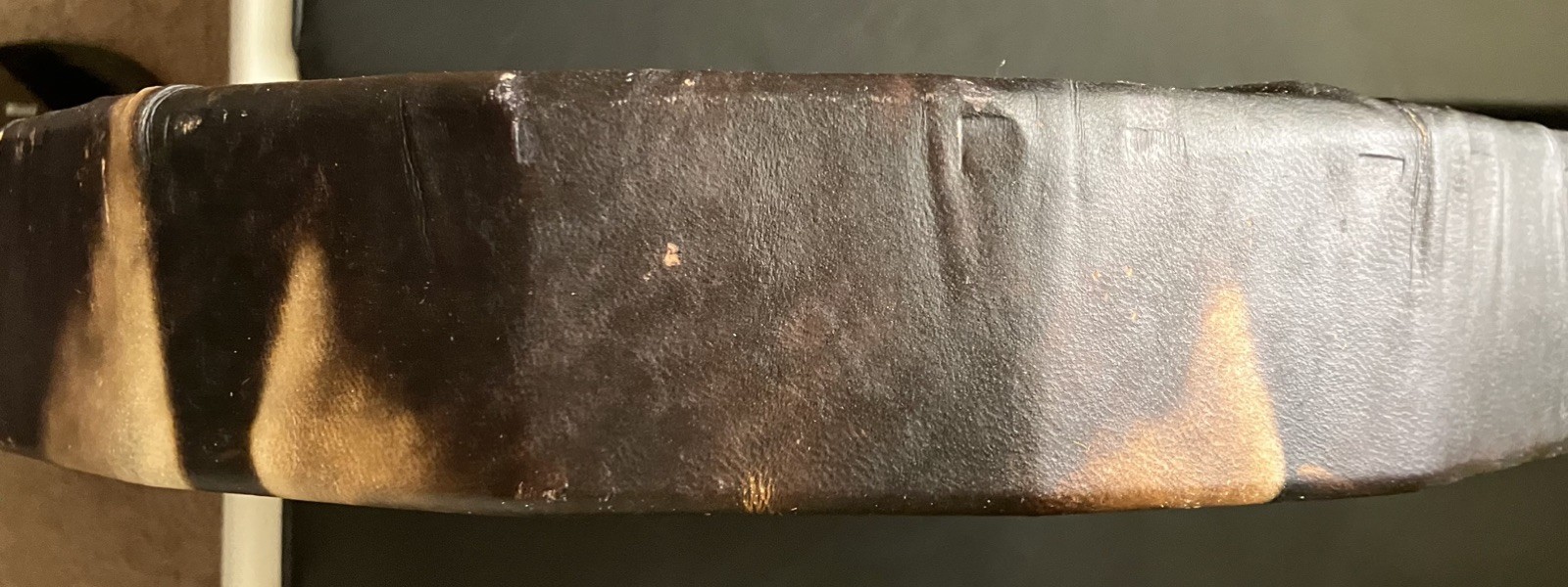 Elk-Skin Hand-Held Drum & Leather Carrying Bag