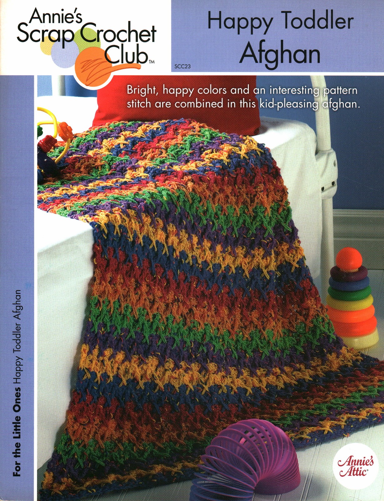 Happy Toddler Afghan | Annie's Scrap Crochet Club For the Little Ones SCC23