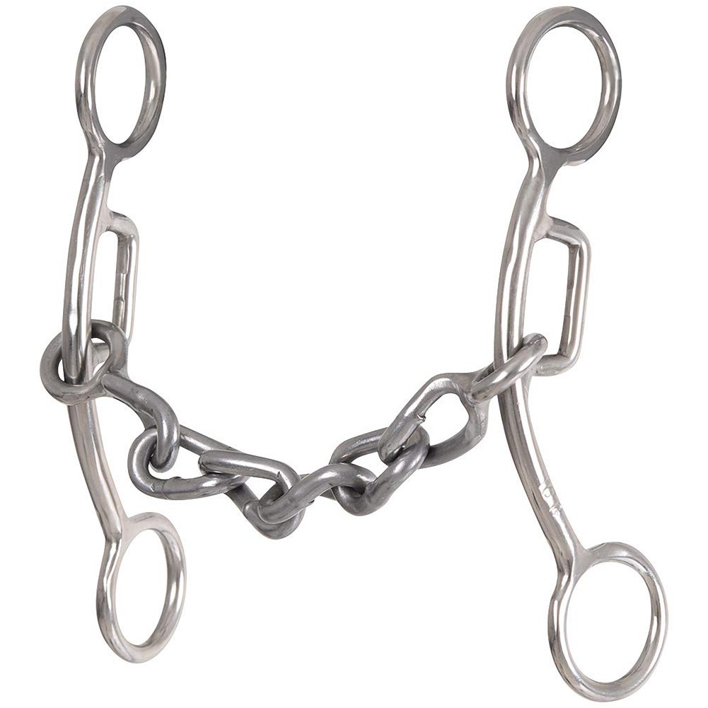 CLASSIC EQUINE Carol Goostree Delight Shank Gag Barrel Bit with Chain (GTDBIT30)