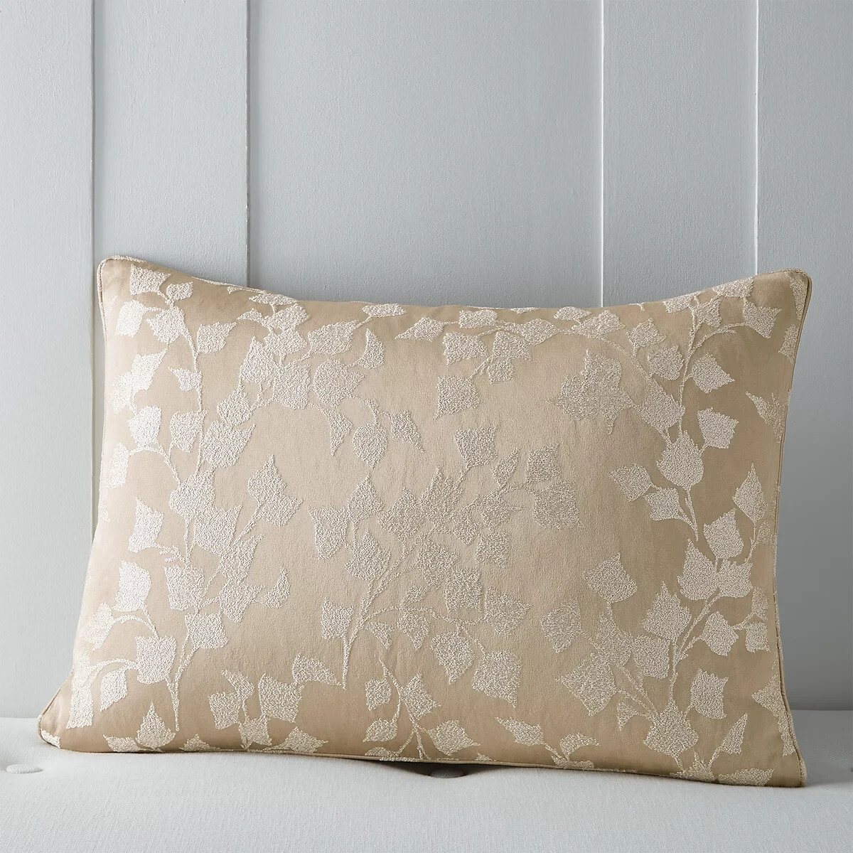 Hudson Park Collection Gold-Tone Leaf Sham, Standard