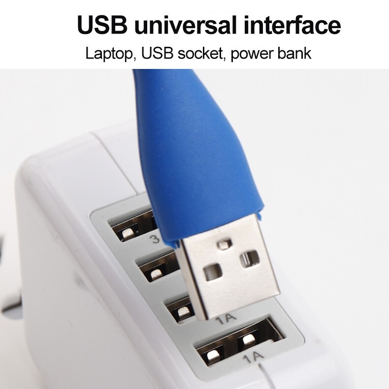 1pc White Mini USB LED Light Reading Lamp Computer Laptop Desk Portable Flexible