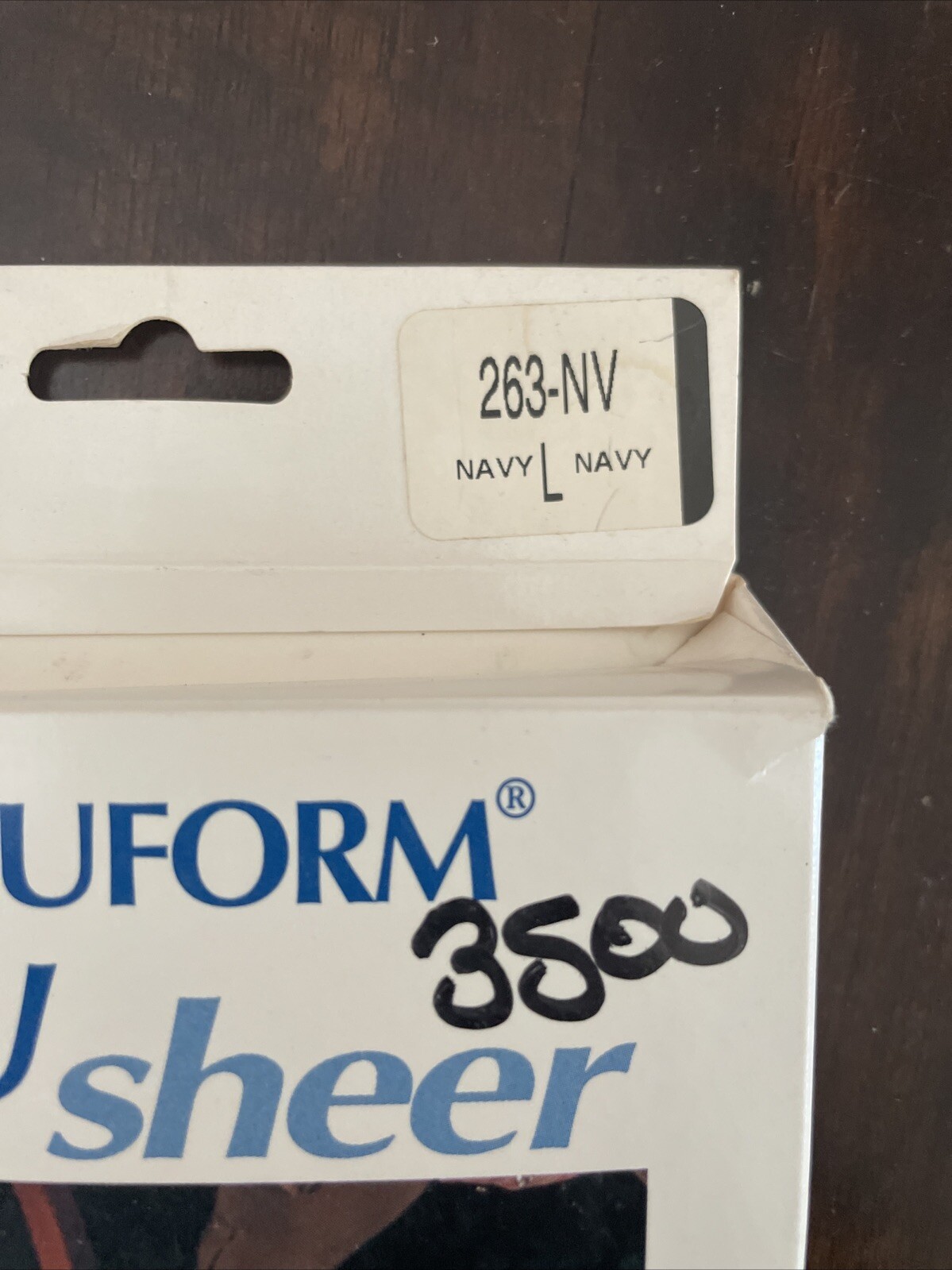 TRUFORM TruSheer Knee Highs 20-30mmHg Navy Large