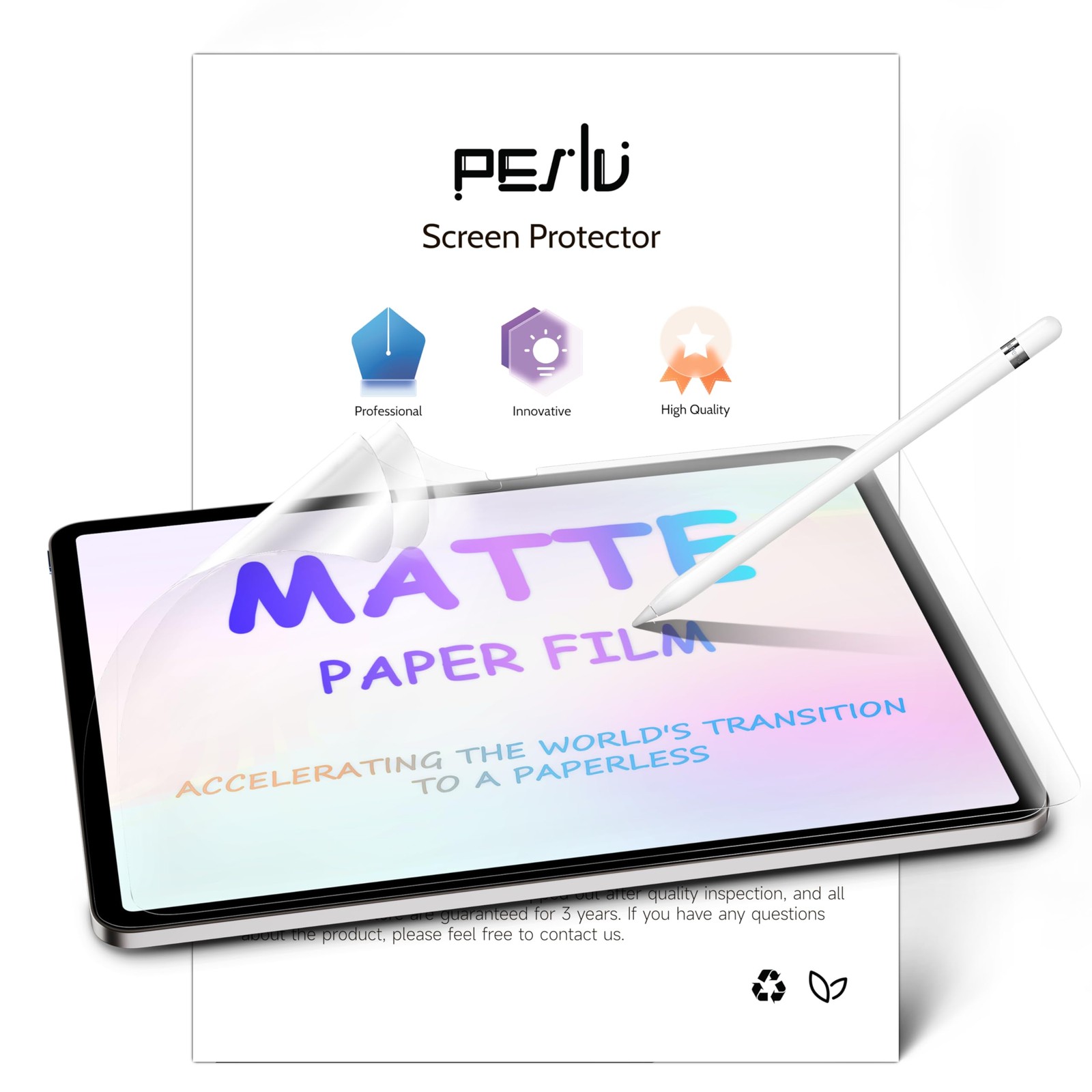 Peslv 2 Pack Like Paper Screen Protector for iPad 10th 2022 10.9" & iPad 11th A1