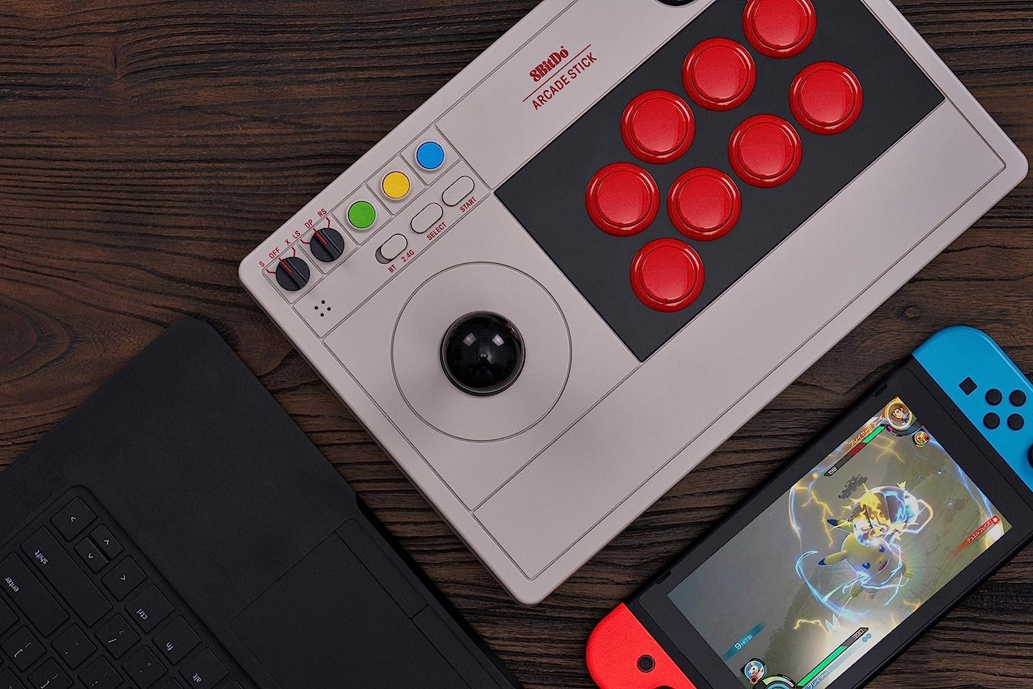 8Bitdo Arcade Stick for Switch & Windows with Bluetooth or Wired Connection