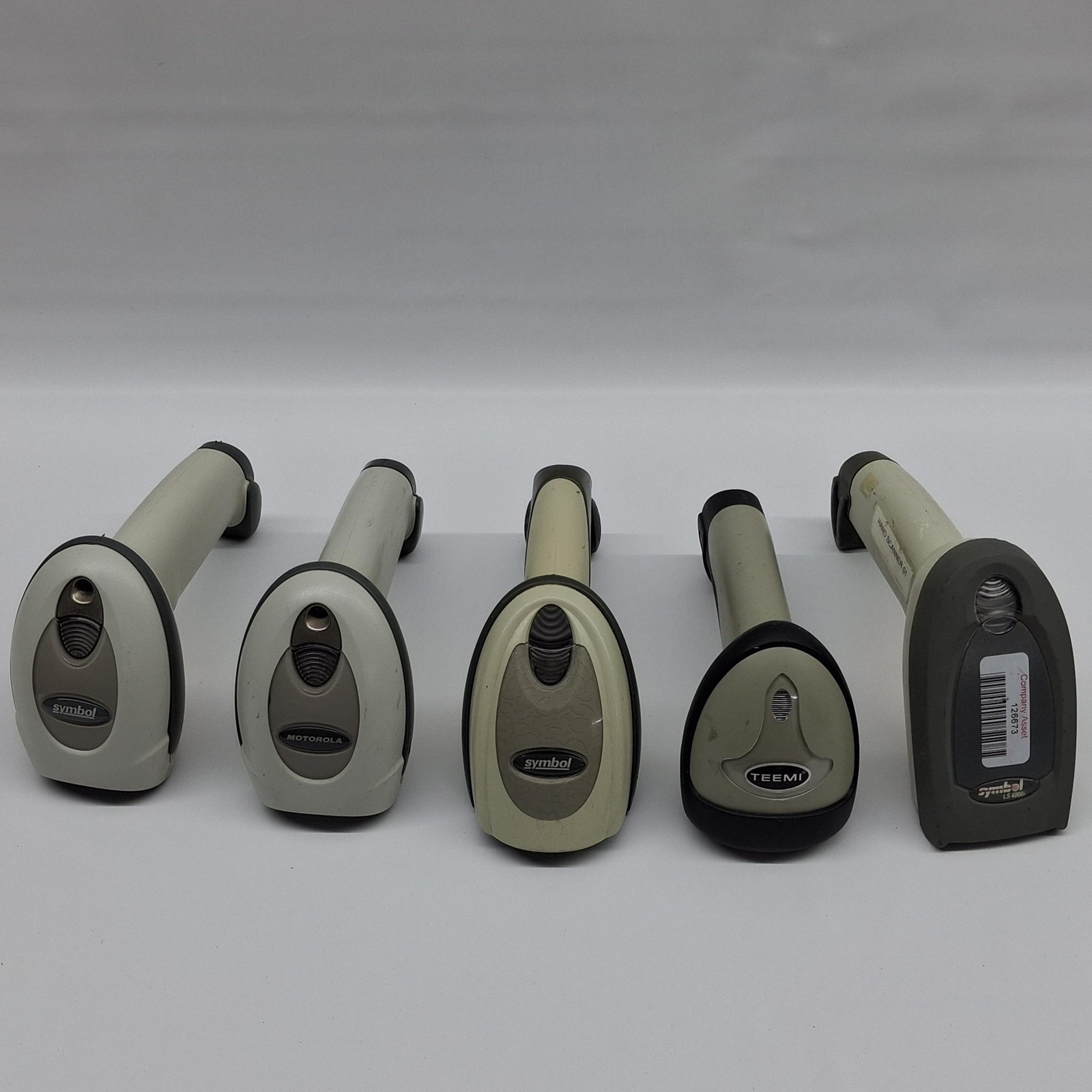 Mixed Lot Of 5 Motorola Symbol LS4208 Wired Handheld Barcode Scanners UNTESTED