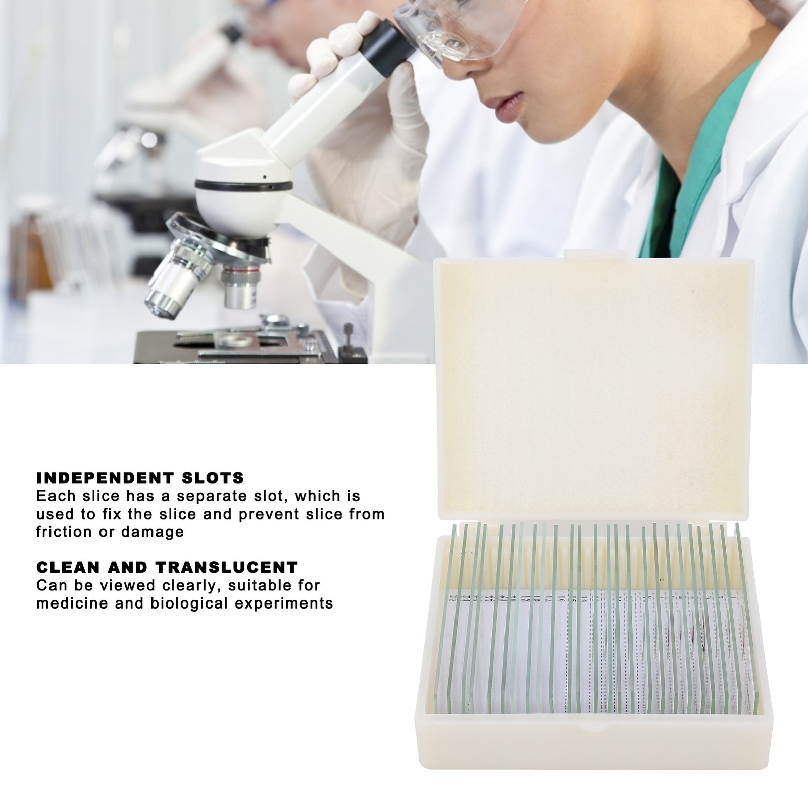 25Pcs Animal Slides Microscope Sample Slides For Science Education Popular