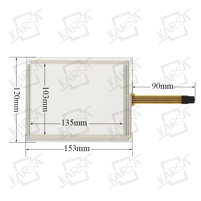 For TR4-064F-04 Touch Screen Glass Panel