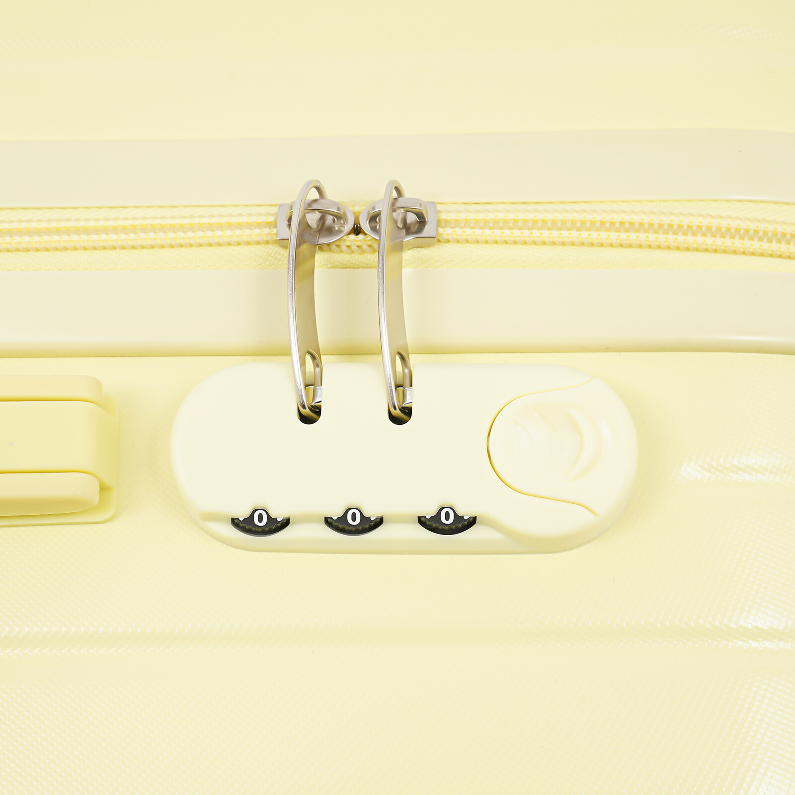 24" Travel Luggage Suitcase, Travel Luggage Suitcase, Light Yellow