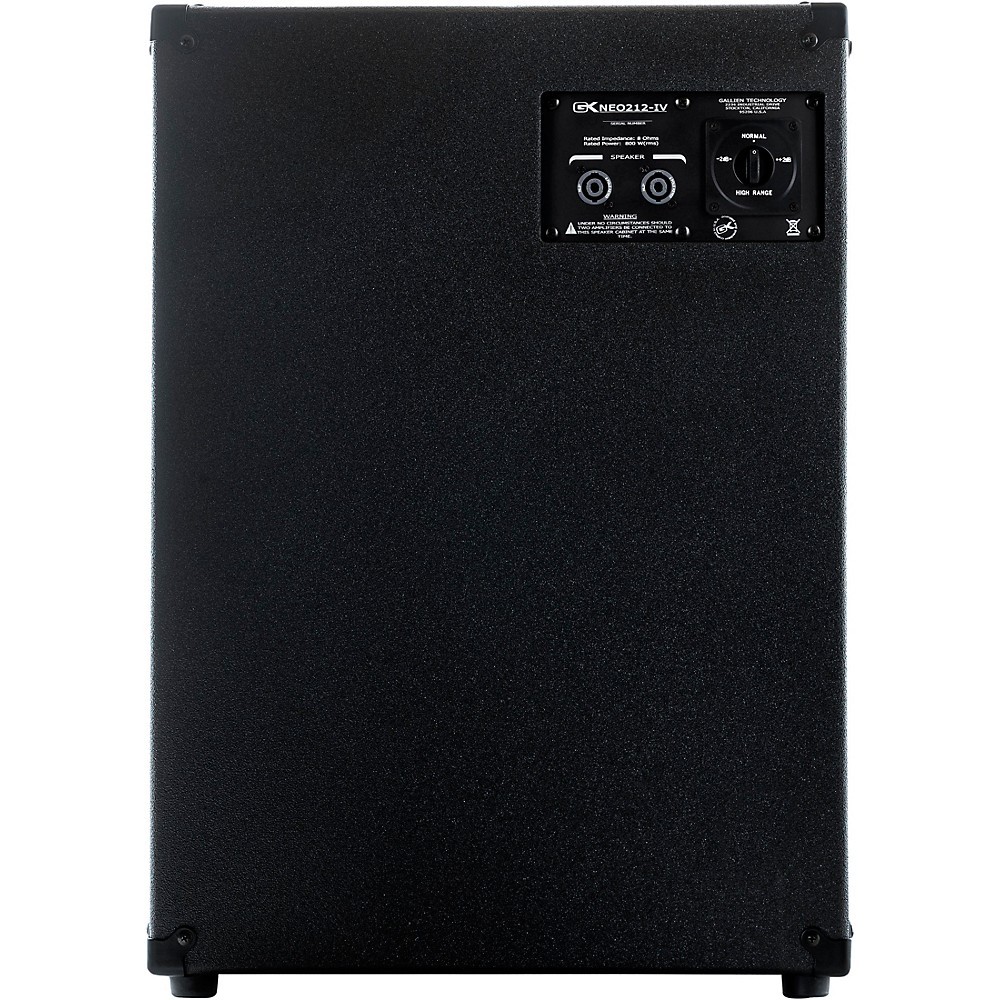 Gallien-Krueger Neo212-IV 800W 2x12 Bass Speaker Cabinet Black 4 Ohm