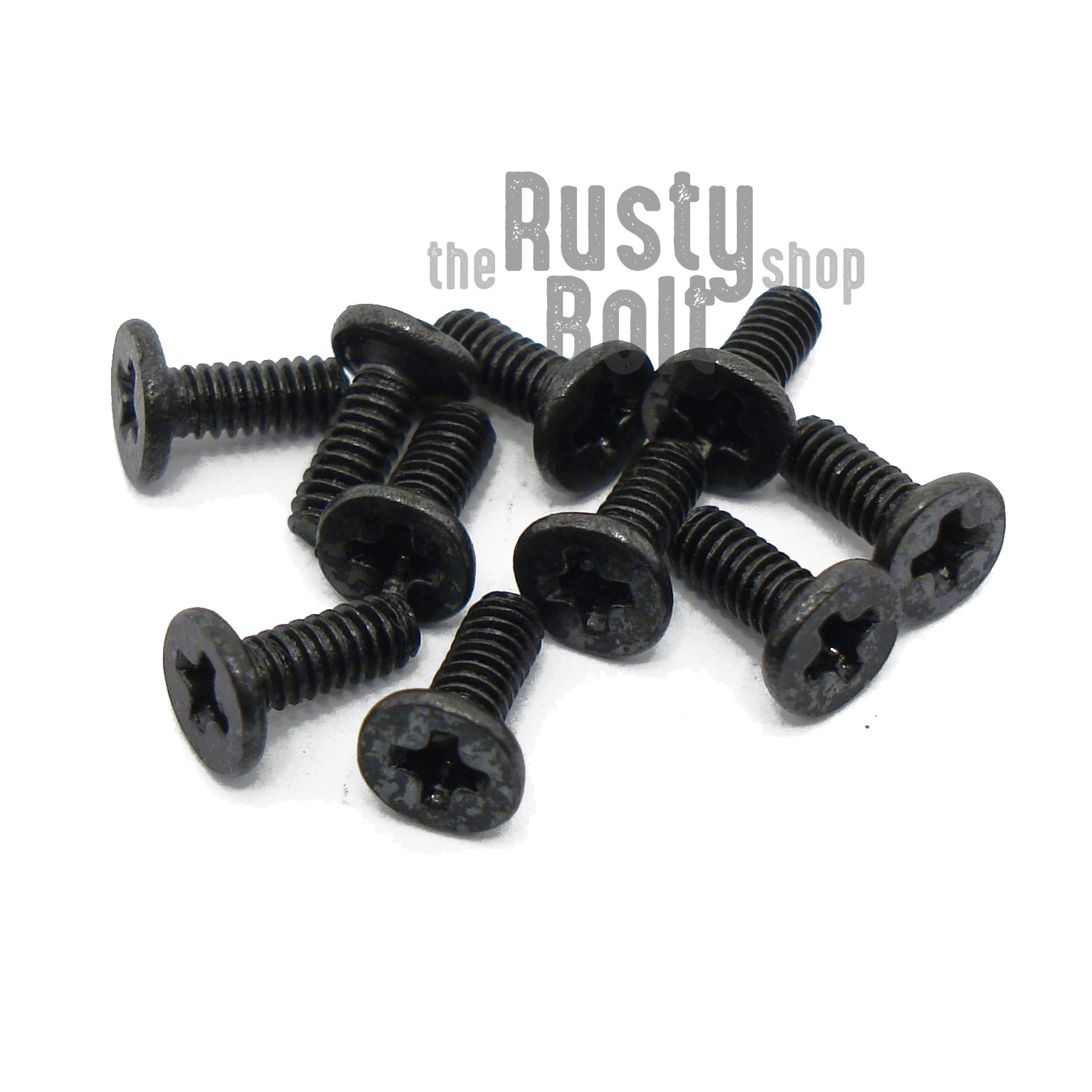 M2 x 5mm, Phillips Wafer Flat Head Screws, Black, Computer, Laptop, Machine
