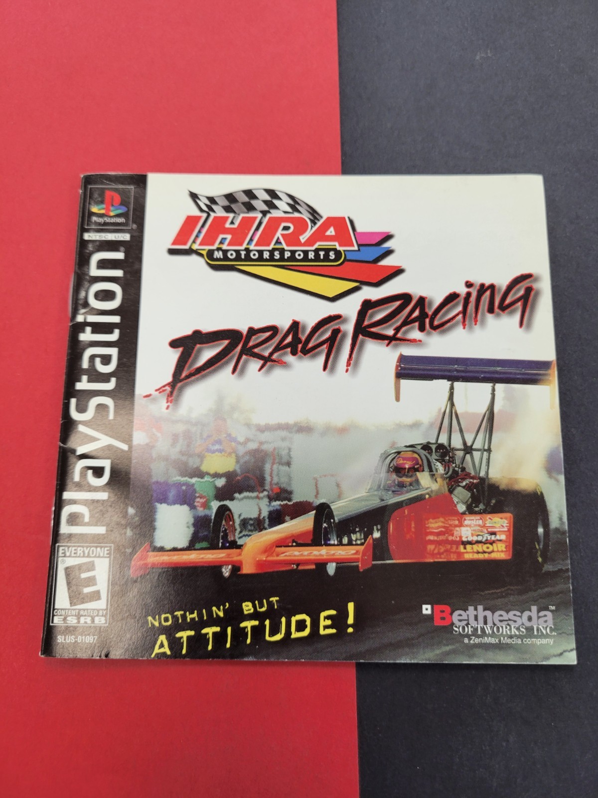IHRA Motorsports Drag Racing (Sony PlayStation 1, 2001) Manual Only