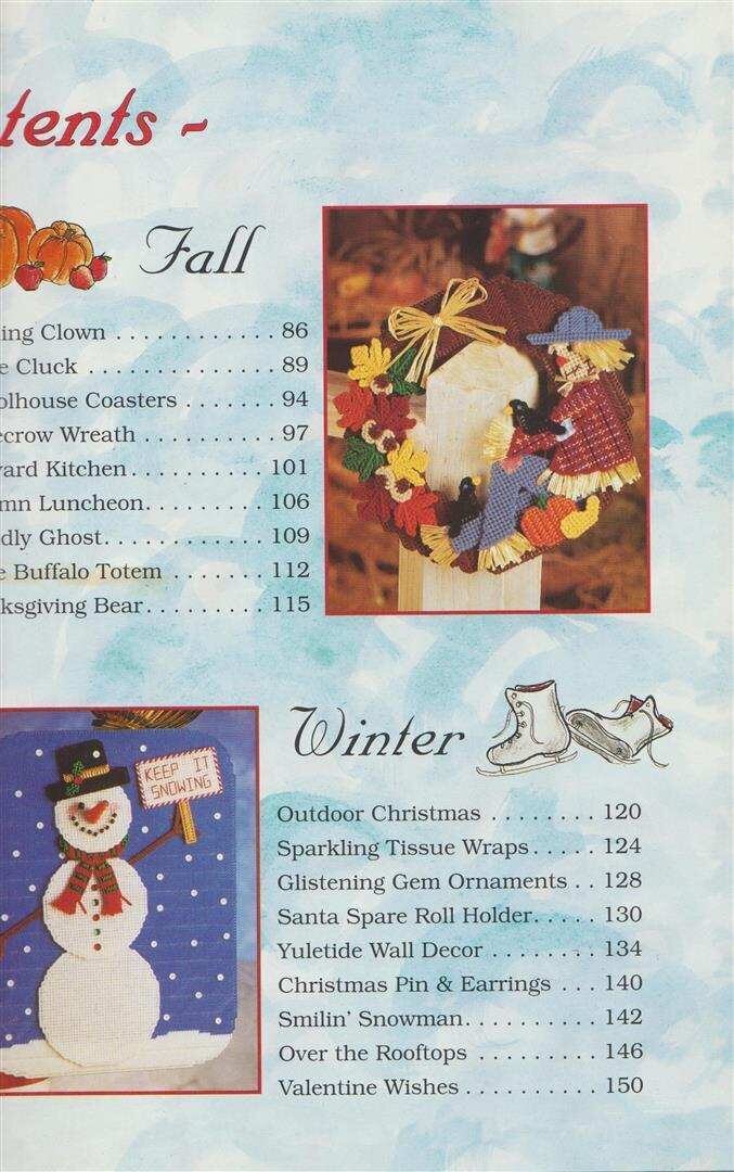 HB PLASTIC CANVAS COUNTRY SEASONS 38 GREAT PROJECTS