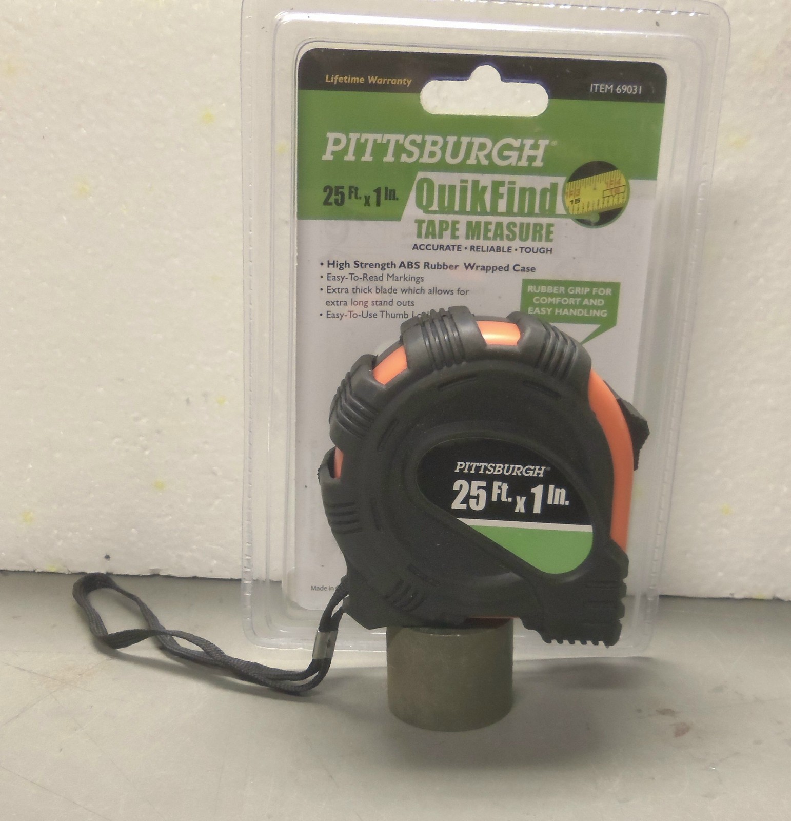 Pittsburgh - 25 Foot  Quik Find Tape Measure - Item #69031 (NOS)
