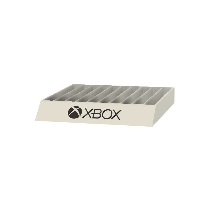 XBOX GAME CASE HOLDER | HOLDS UP TO 10 GAMES | WHITE AND BLACK