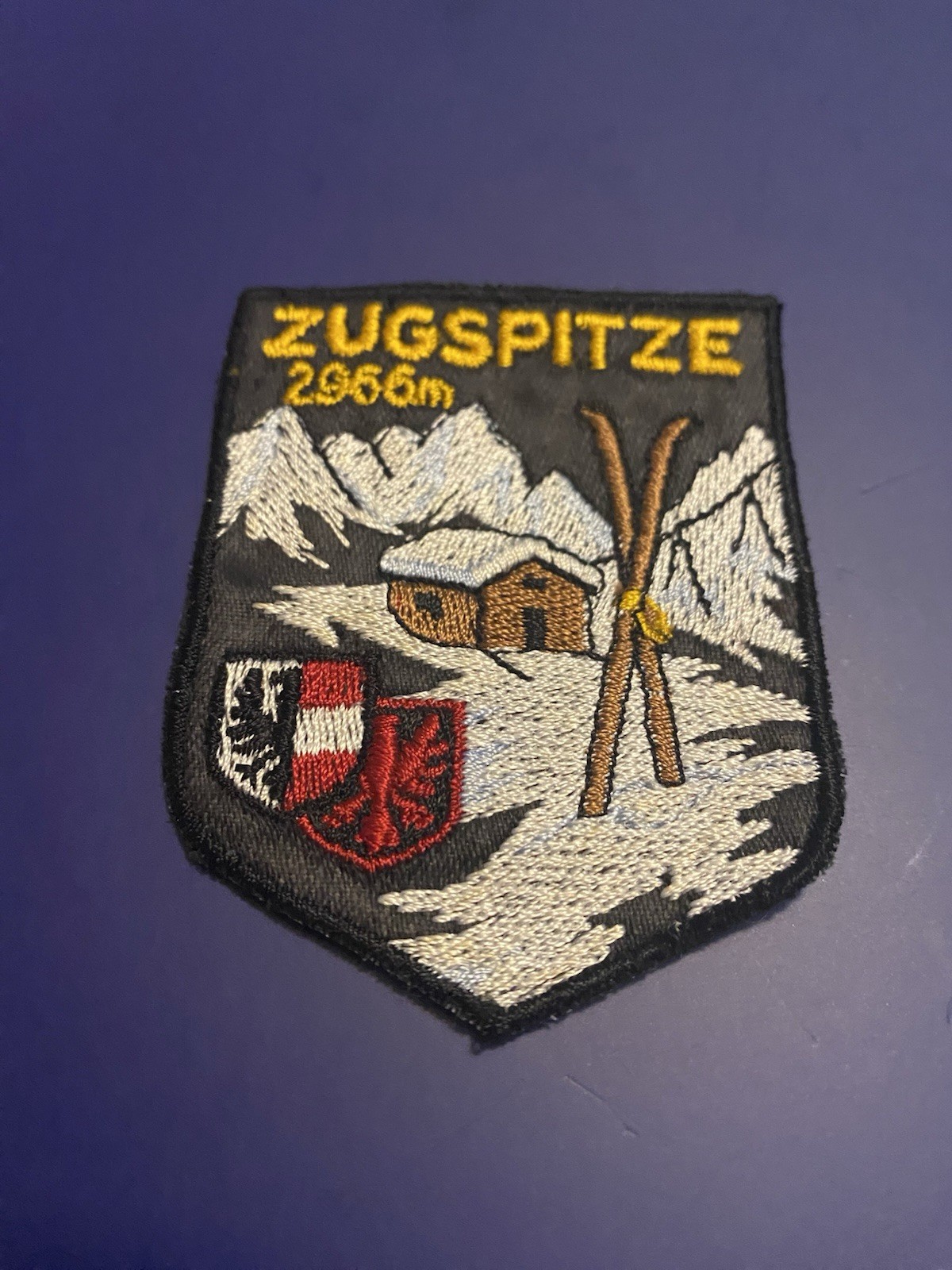 VTG ZUGSPITZE “Ski” Sew On Felt Patch