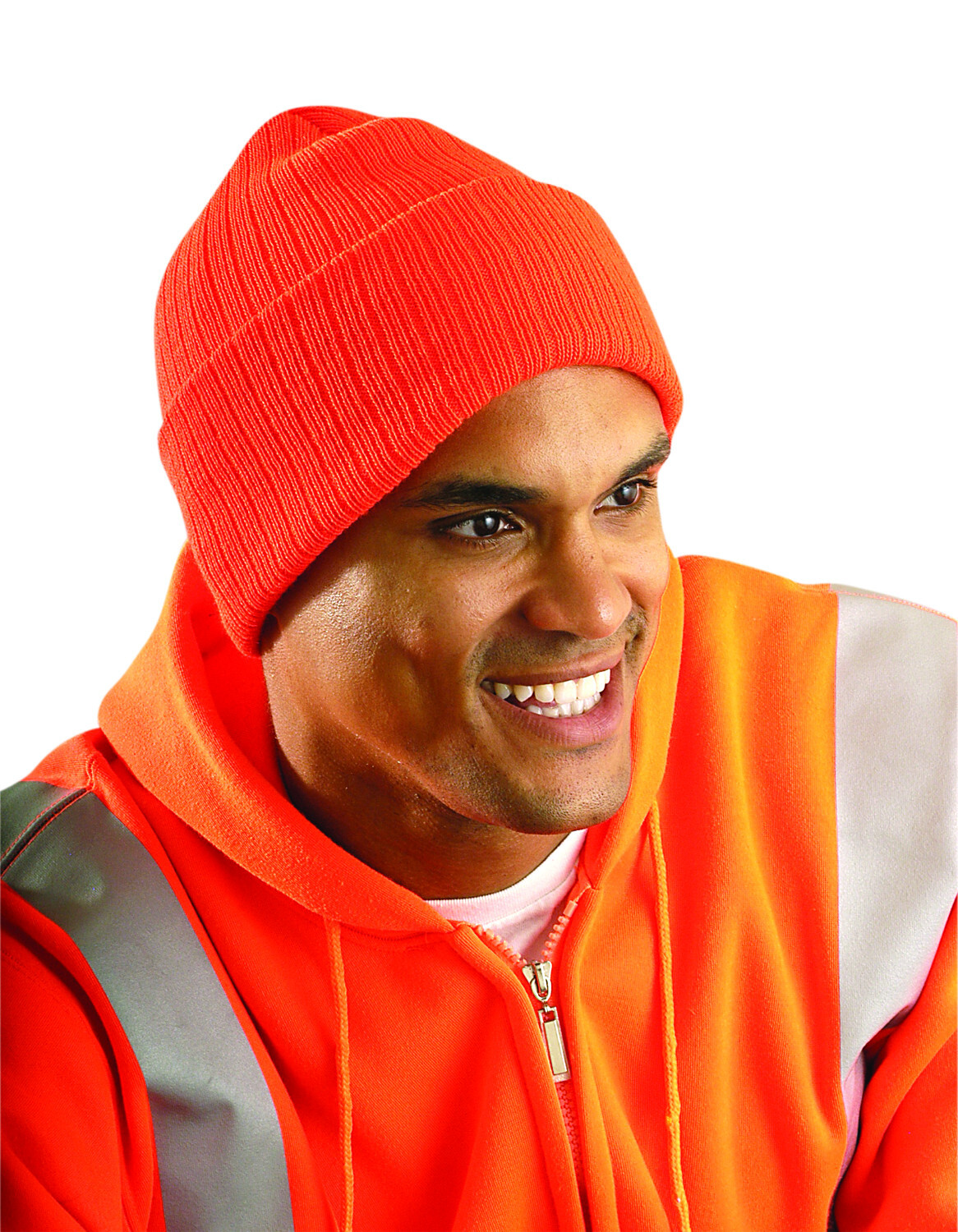 OCCUNOMIX HI VIZ ORANGE INSULATED BEANIE - 3M THINSULATE - 1092