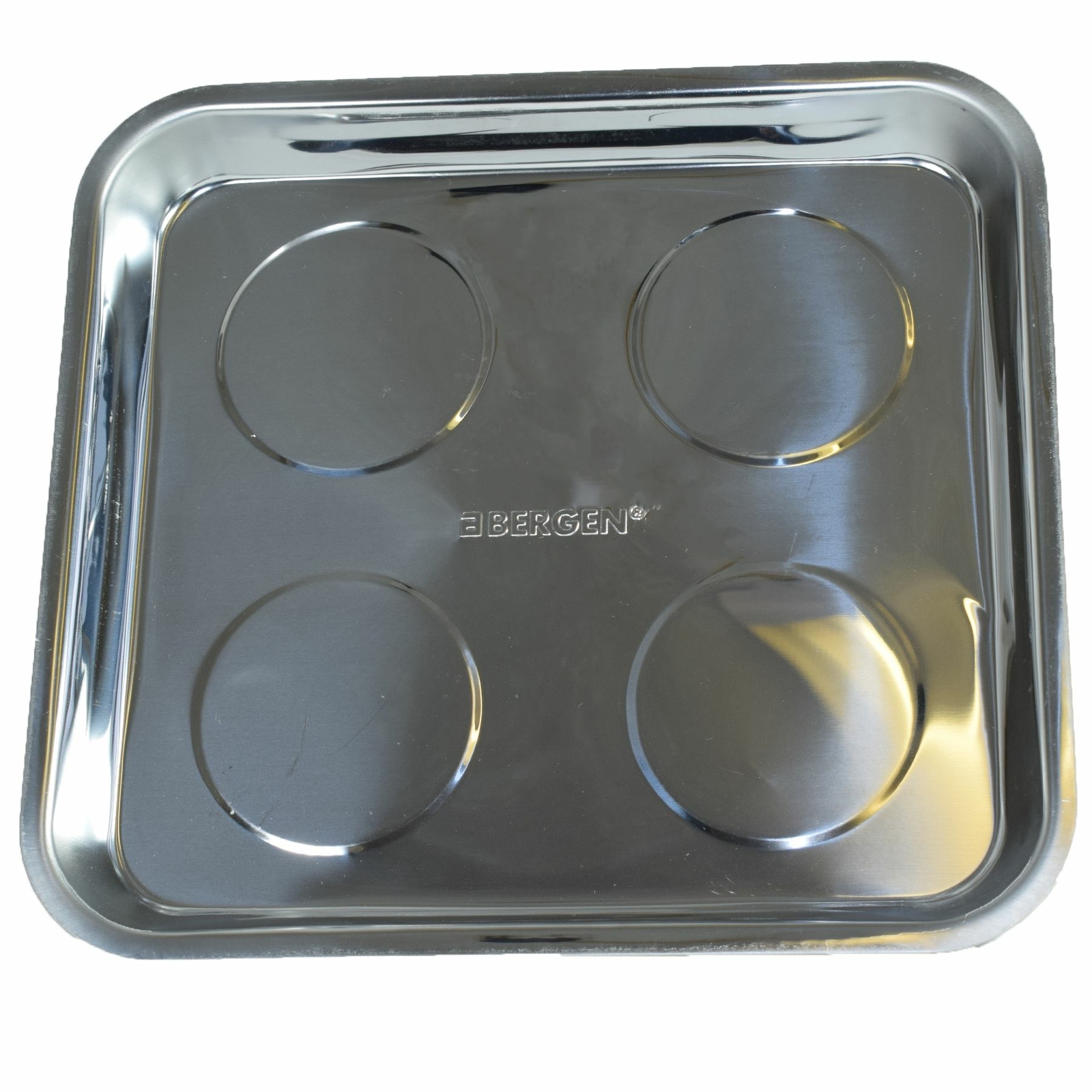 Magnetic Parts Tray Square 10" Storage Holder Stainless Steel 4 Magnets Bergen