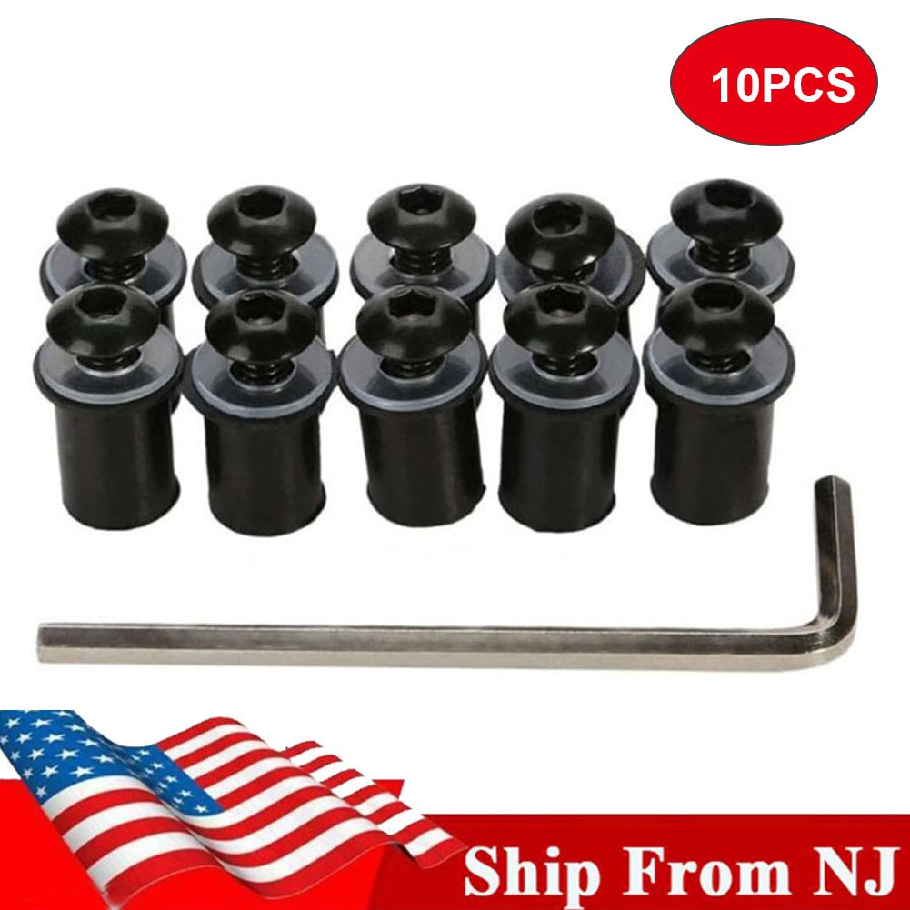 Motorcycle Aluminum Fairing Screws Bolt Kit Body Mount for Windscreen Windshield