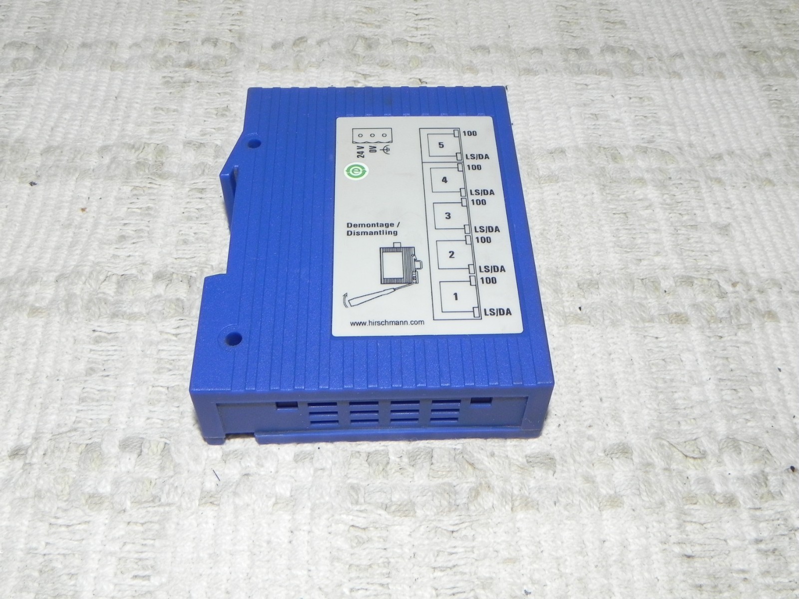 Hirschmann Spider 5TX Rail Switch Unmanaged Industrial Ethernet Switch