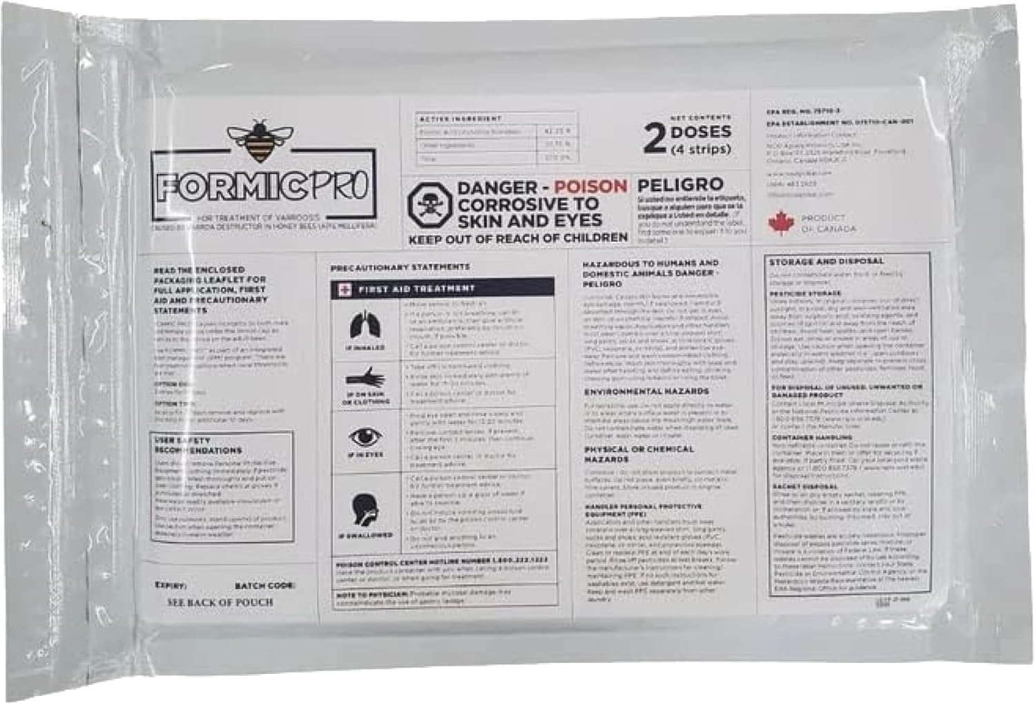 Formic Pro - 2 Doses - 4 Strips